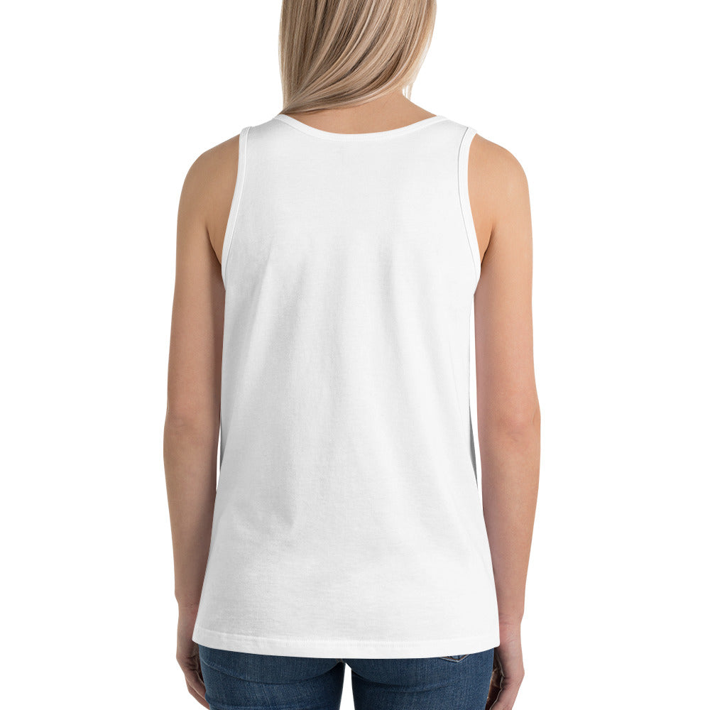 Logo - R/B - White Unisex Tank Top
