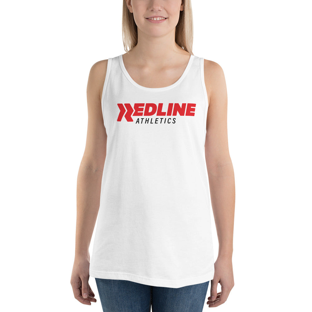 Logo - R/B - White Unisex Tank Top