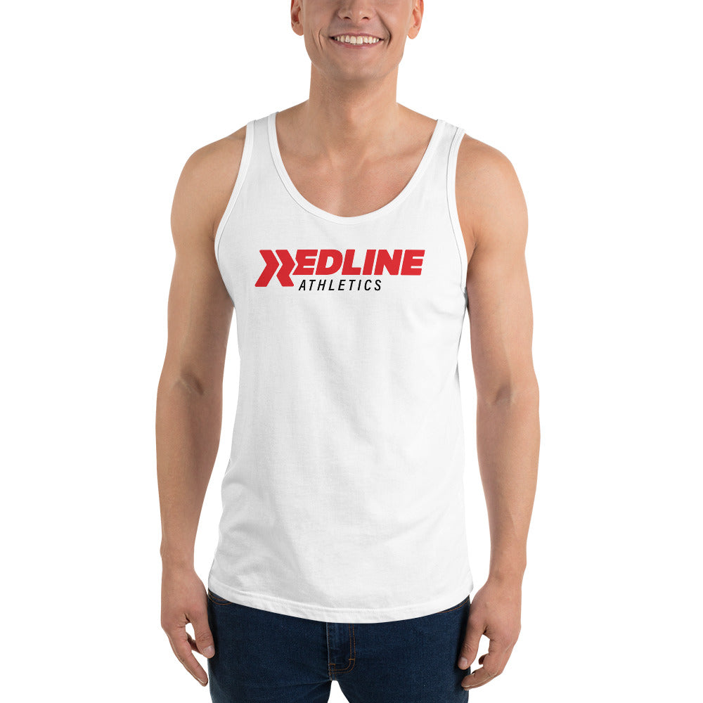 Logo - R/B - White Unisex Tank Top