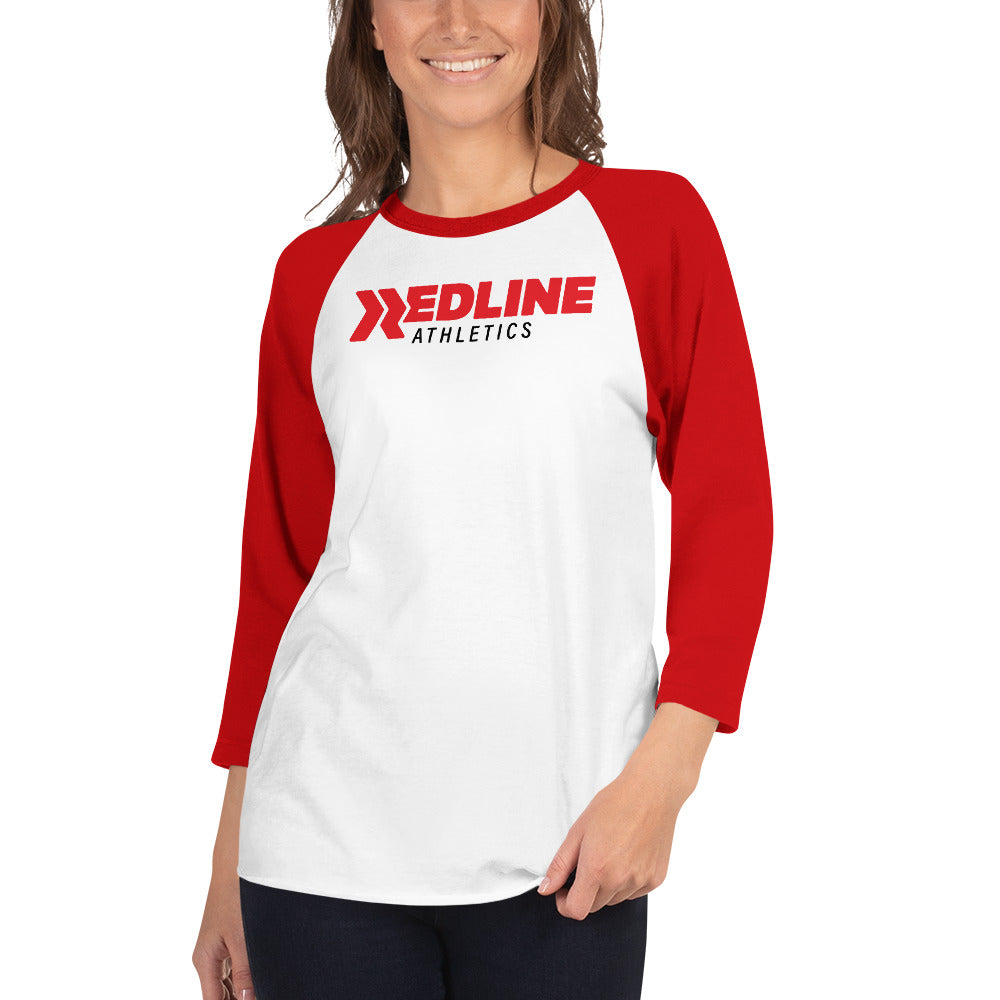 Logo - B/R - R/W 3/4 sleeve raglan shirt