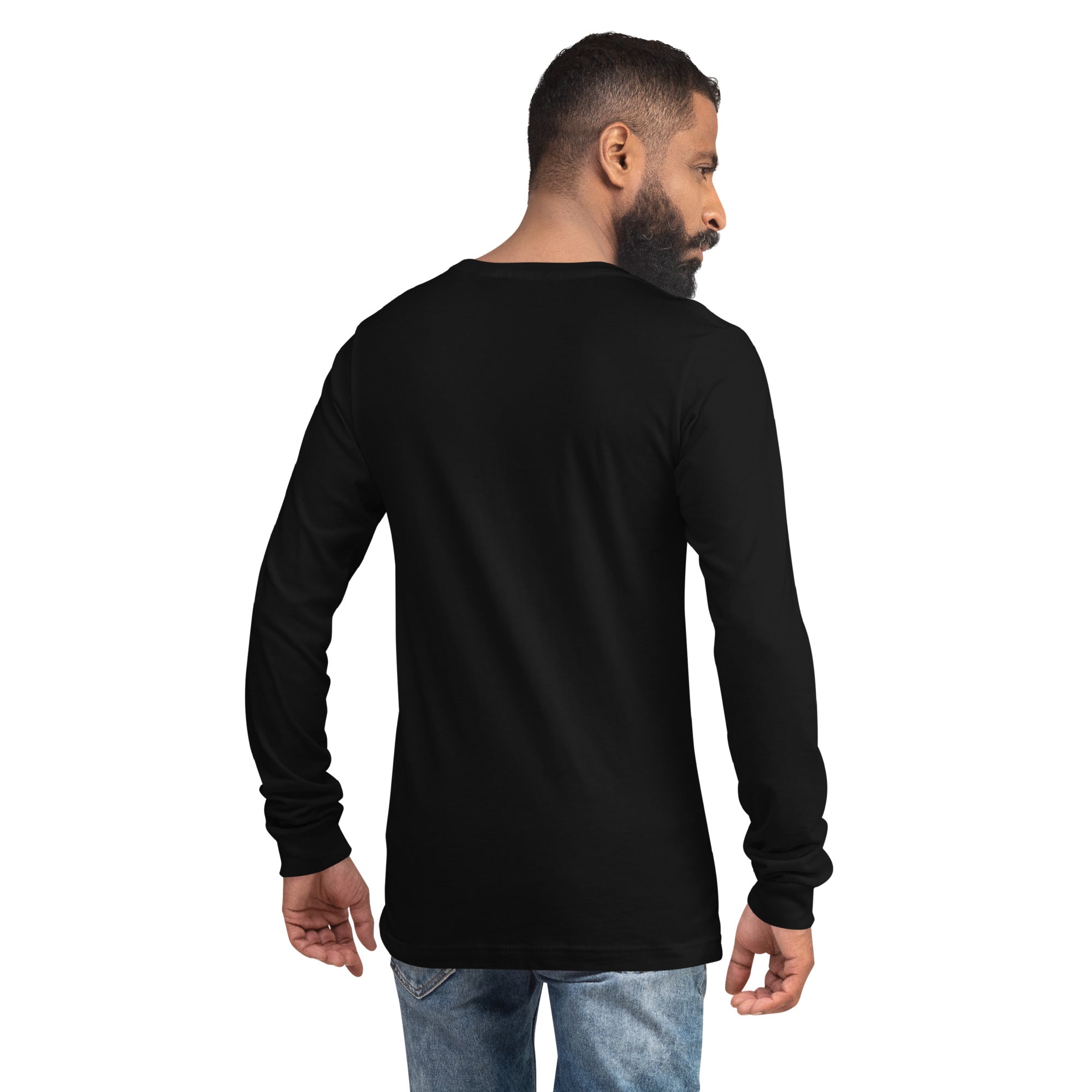 Montebello Square Logo R/W - Black Unisex Long Sleeve Tee