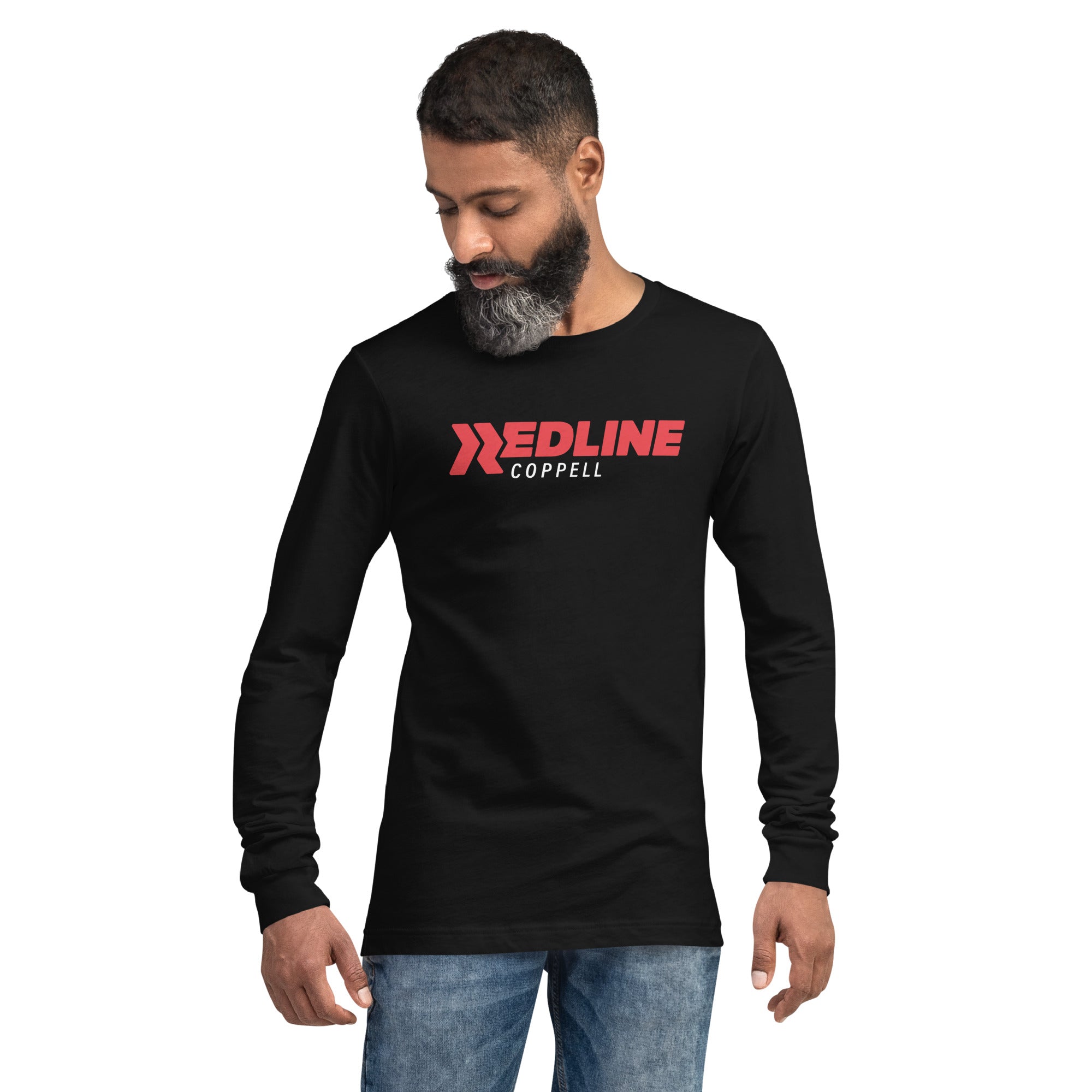 Coppell Logo R/W - Black Unisex Long Sleeve Tee