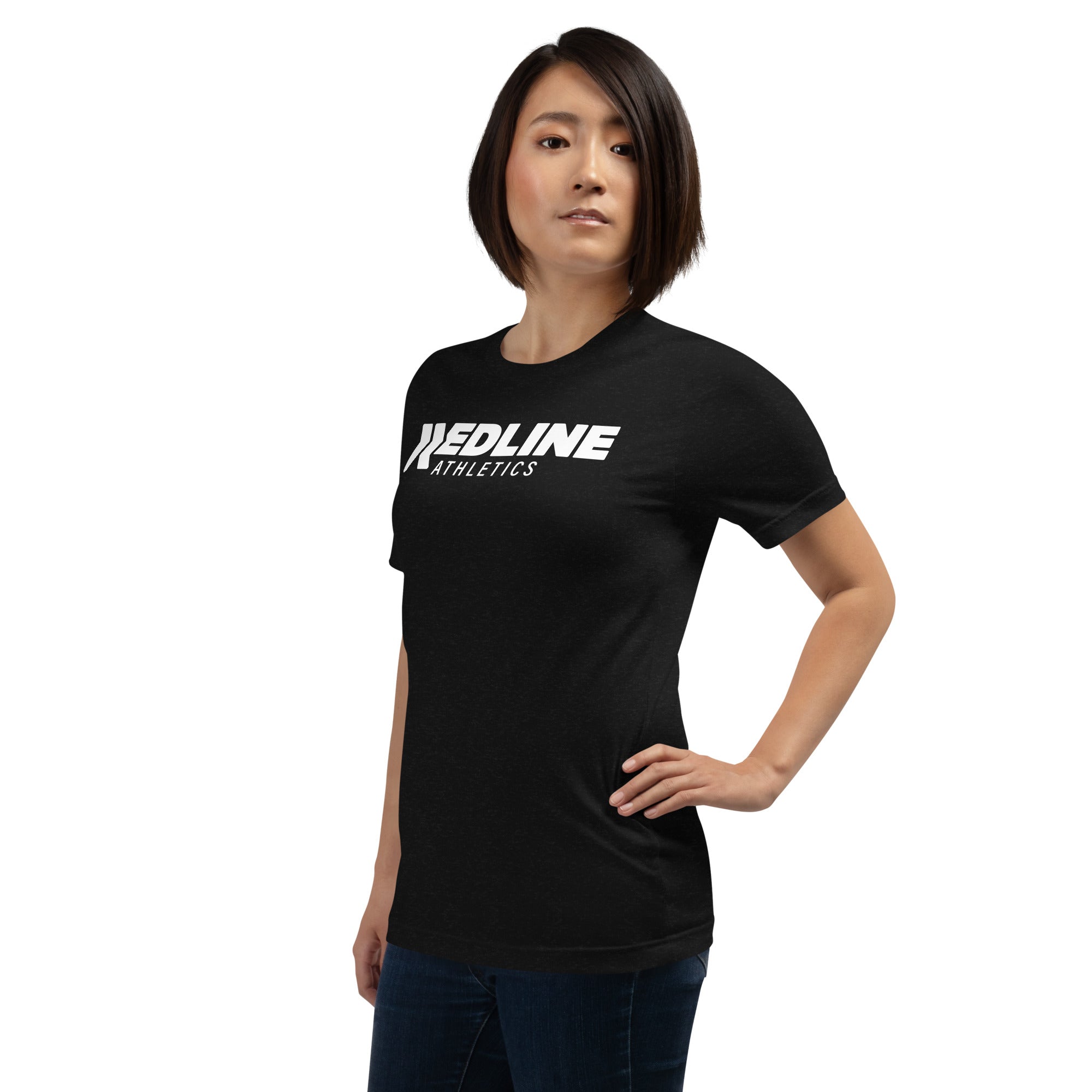 Logo - White - Black Unisex t-shirt