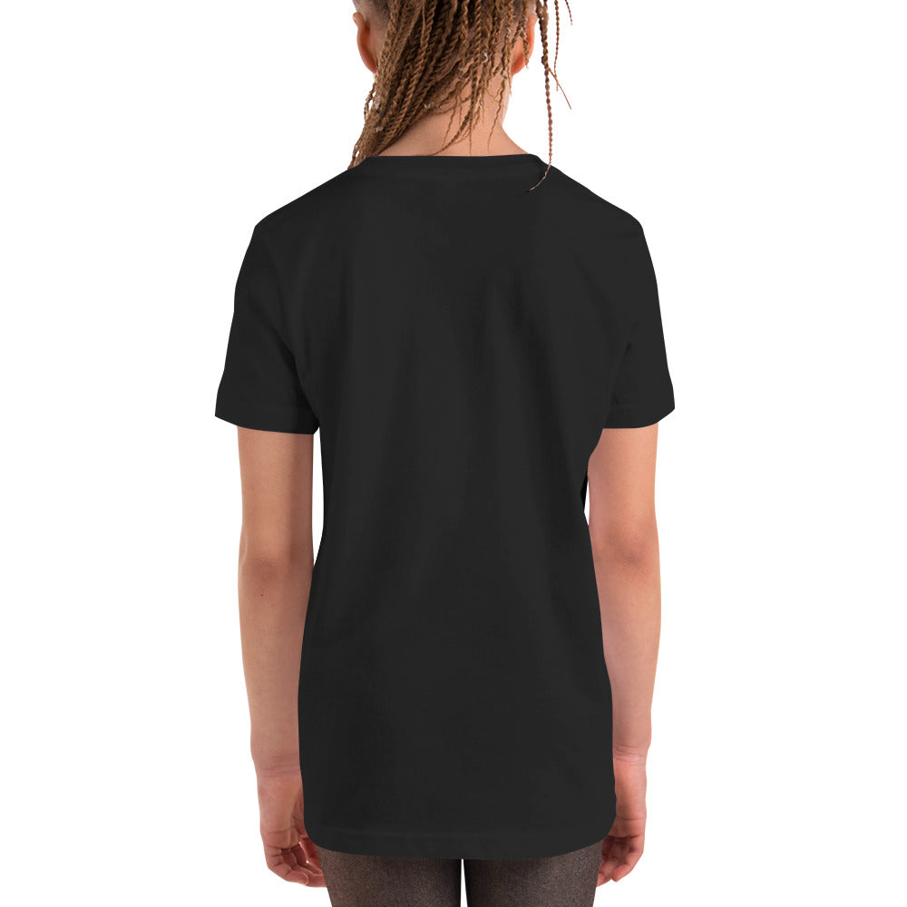 Delaware Logo R/W - Black Youth Short Sleeve T-Shirt