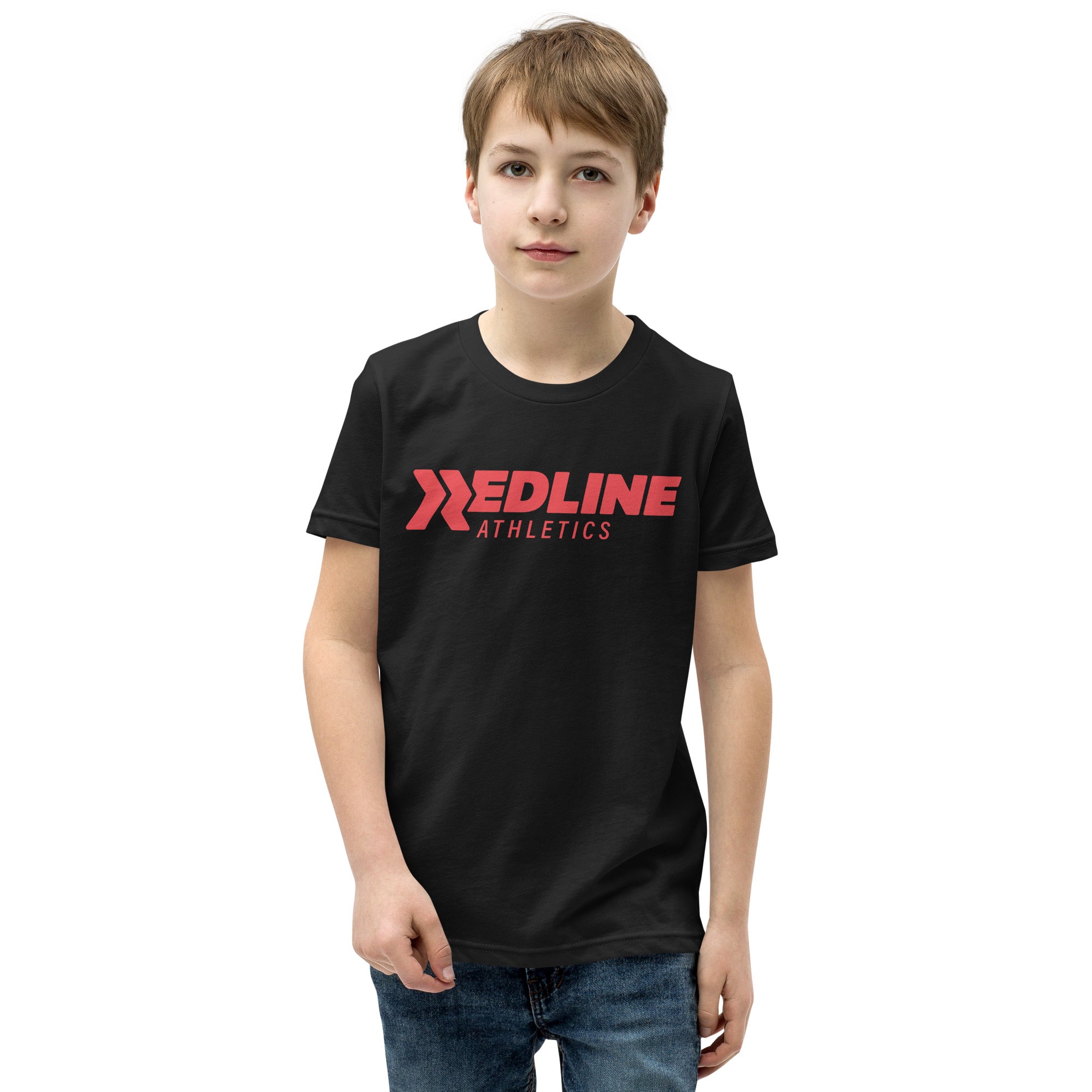 Logo Red- Black Youth Short Sleeve T-Shirt