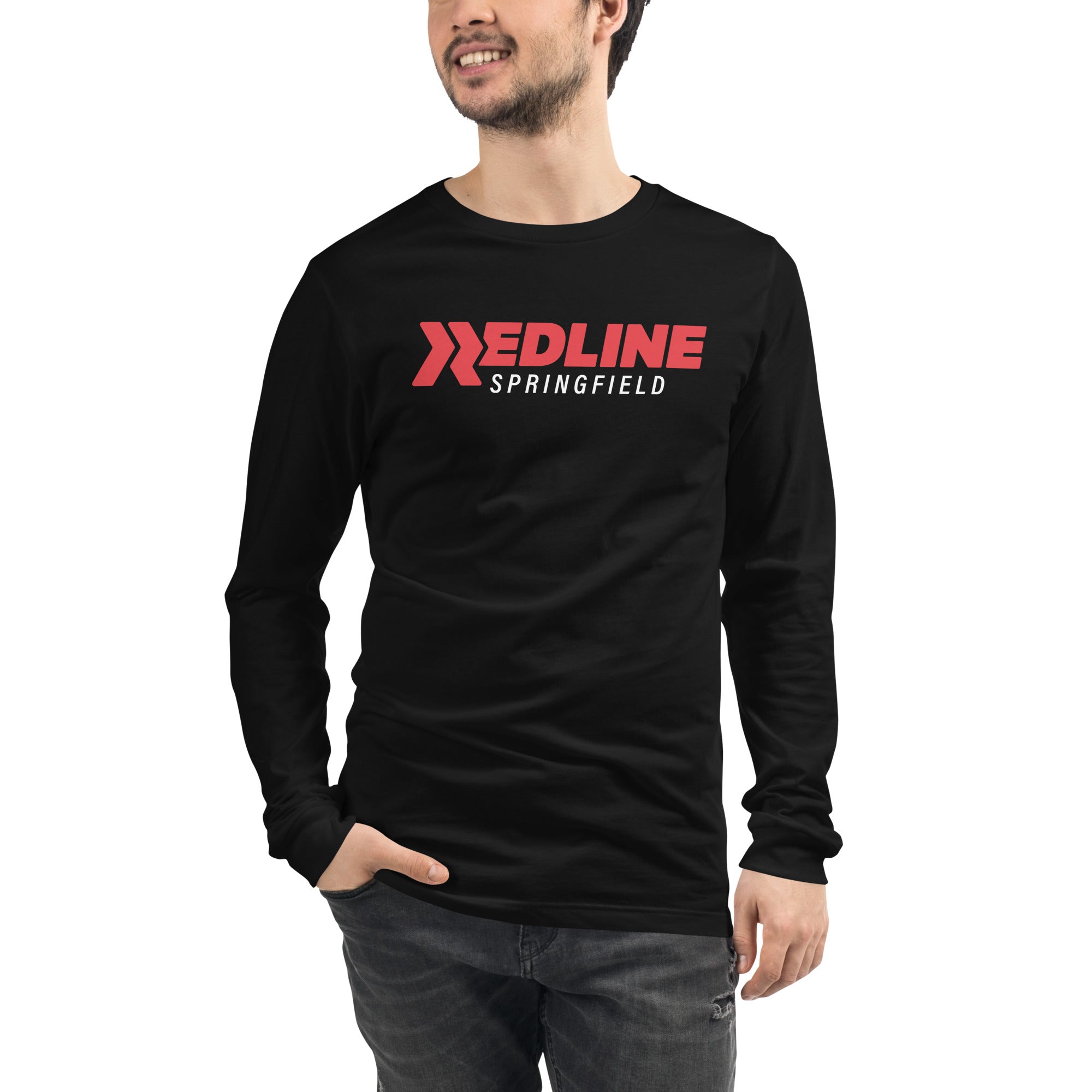 Springfield R/W Logo - Black Unisex Long Sleeve Tee