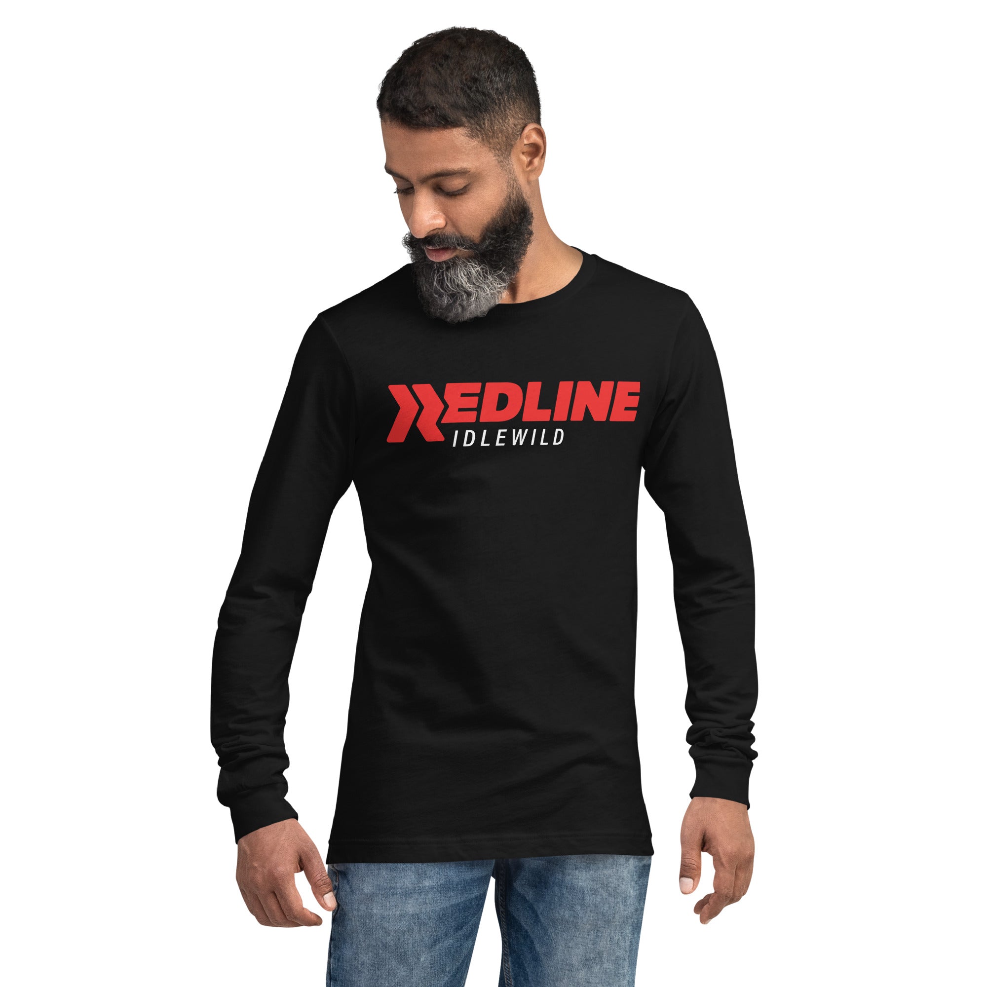 Idlewild Logo R/W - Black Unisex Long Sleeve Tee