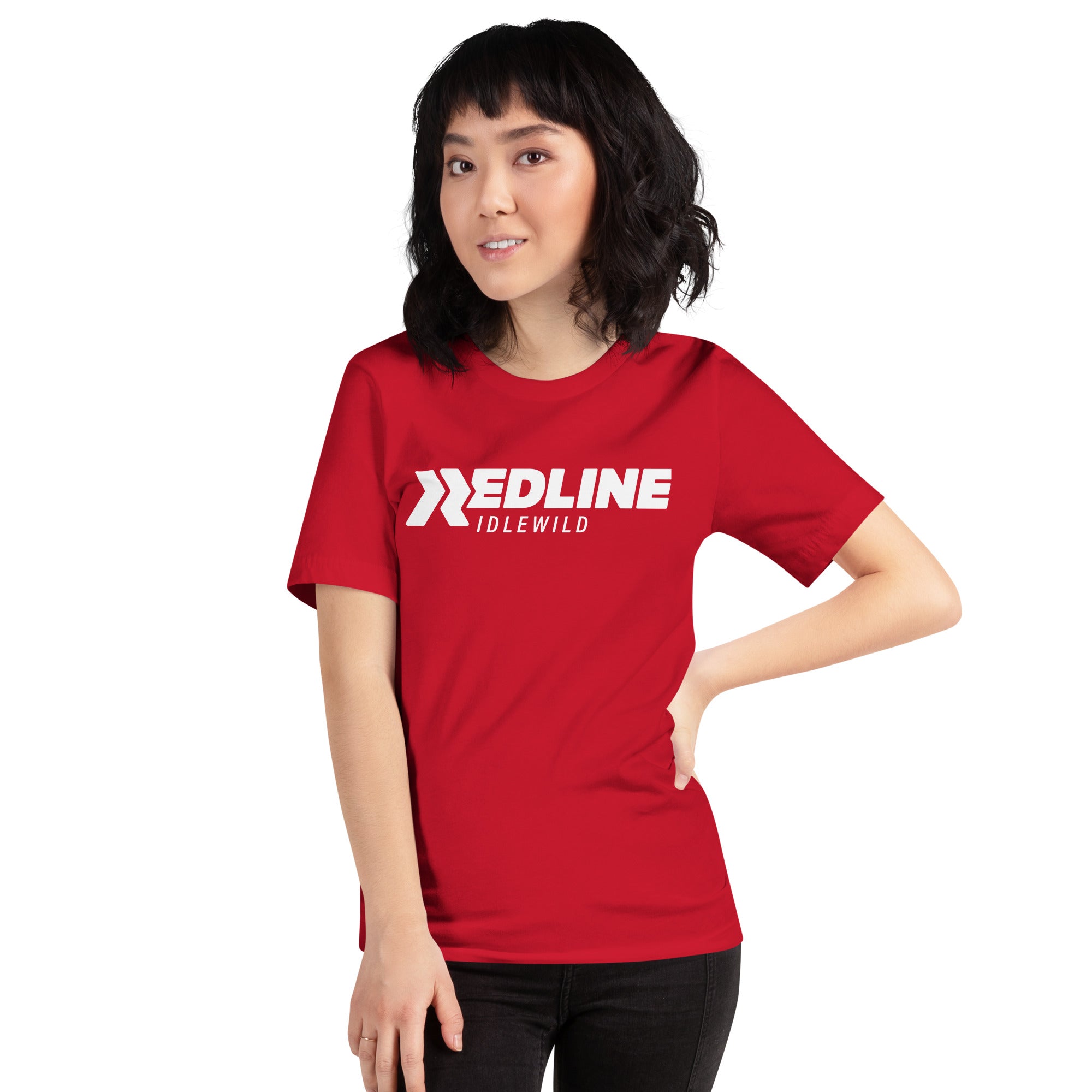 Idlewild Logo White - Red Unisex t-shirt
