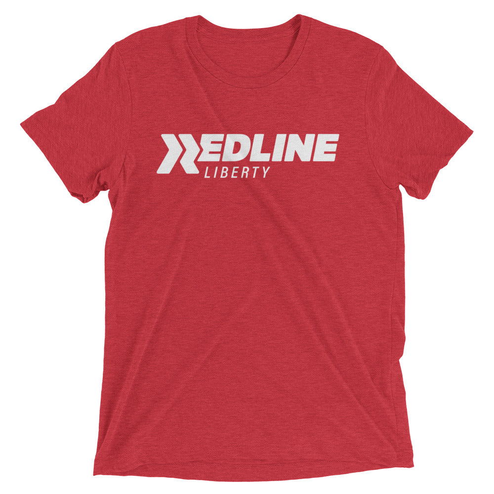 Liberty Tri-blend W Logo - Red Short sleeve t-shirt