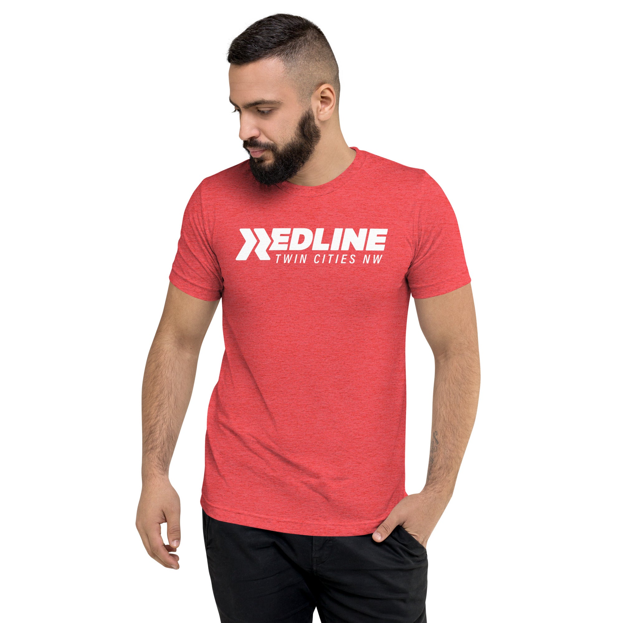 Twin Cities Triblend Red Short sleeve t-shirt