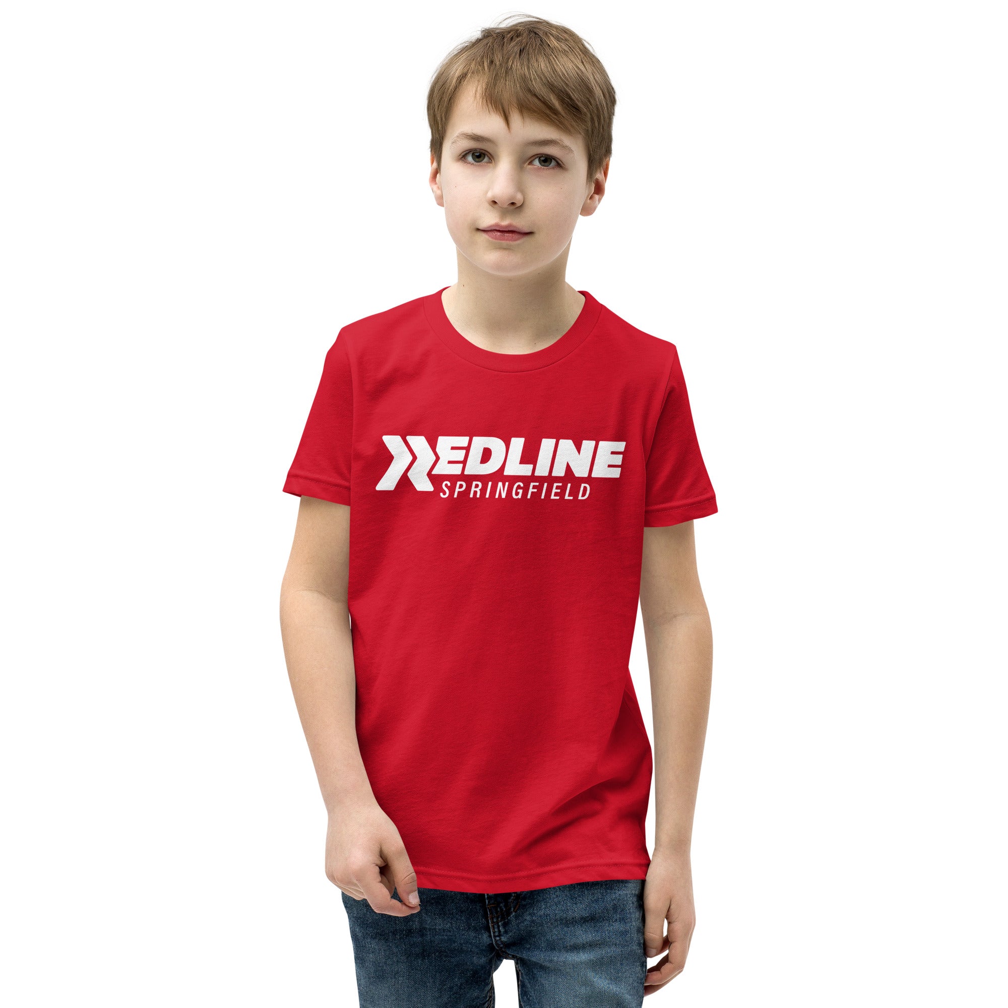 Springfield W Logo - Red Youth Short Sleeve T-Shirt