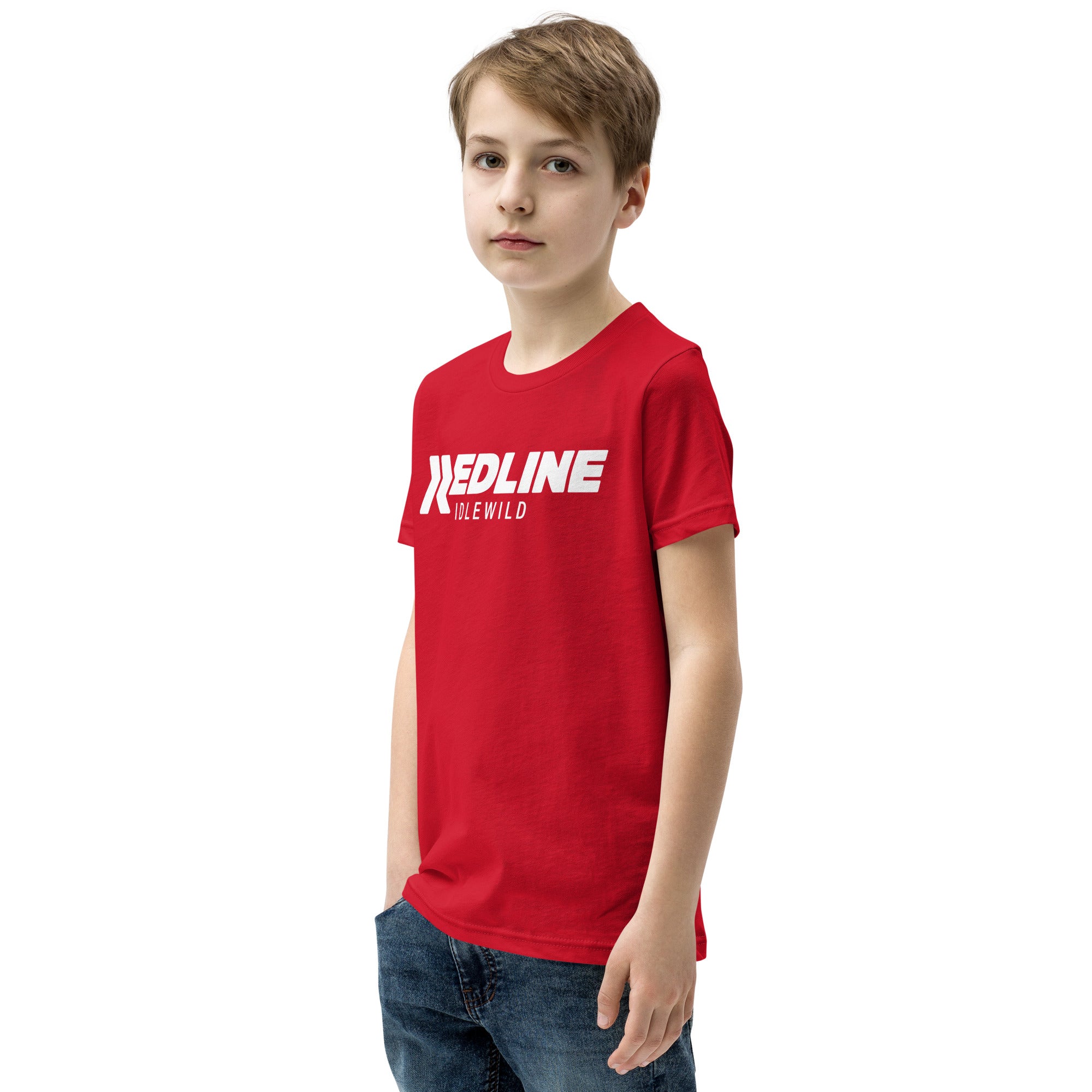 Idlewild Logo W- Red Youth Short Sleeve T-Shirt