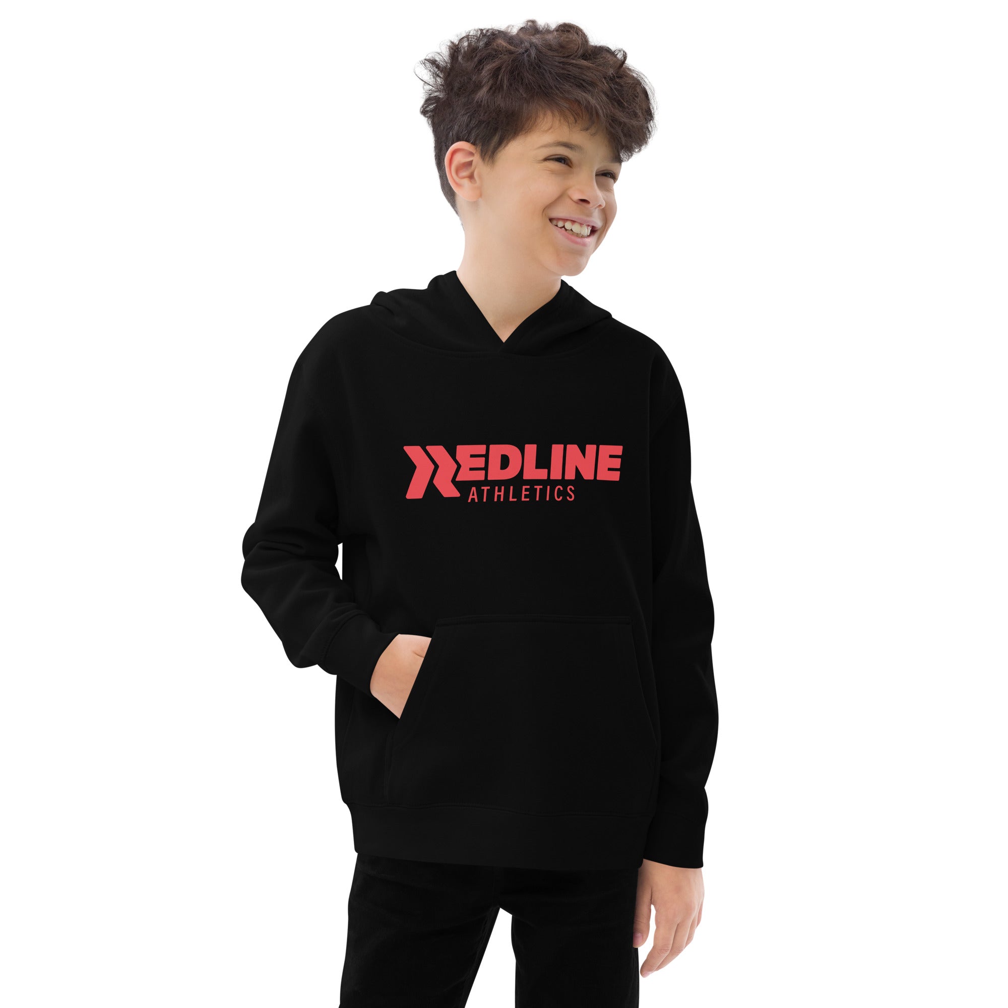 Logo Red- Black Kids fleece hoodie