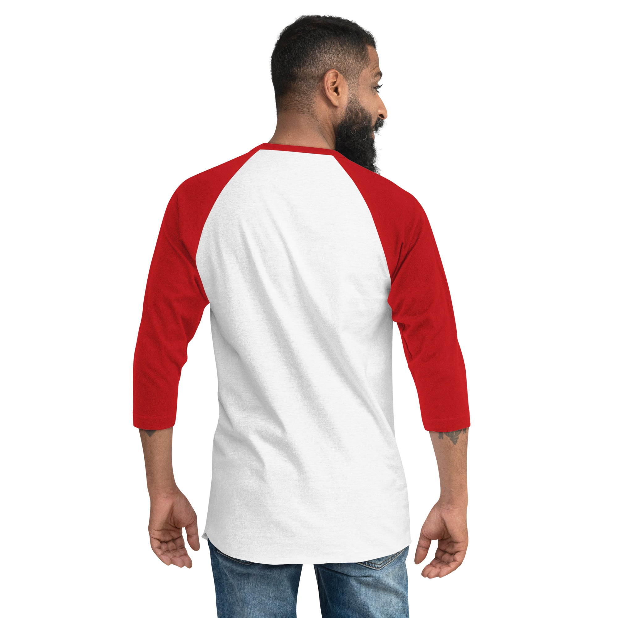 Logo - B/R - R/W 3/4 sleeve raglan shirt
