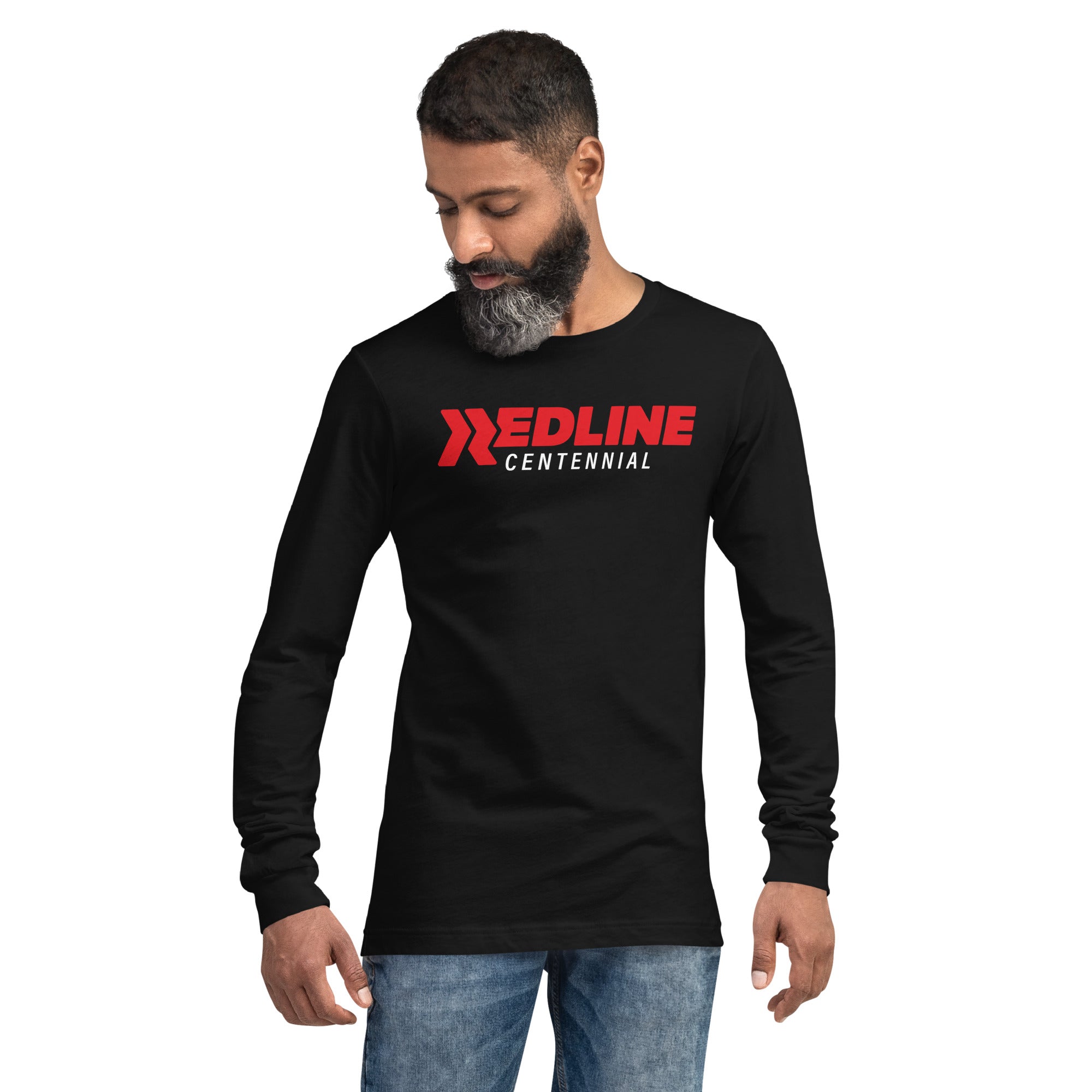 Centennial Logo R/W - Black Unisex Long Sleeve Tee