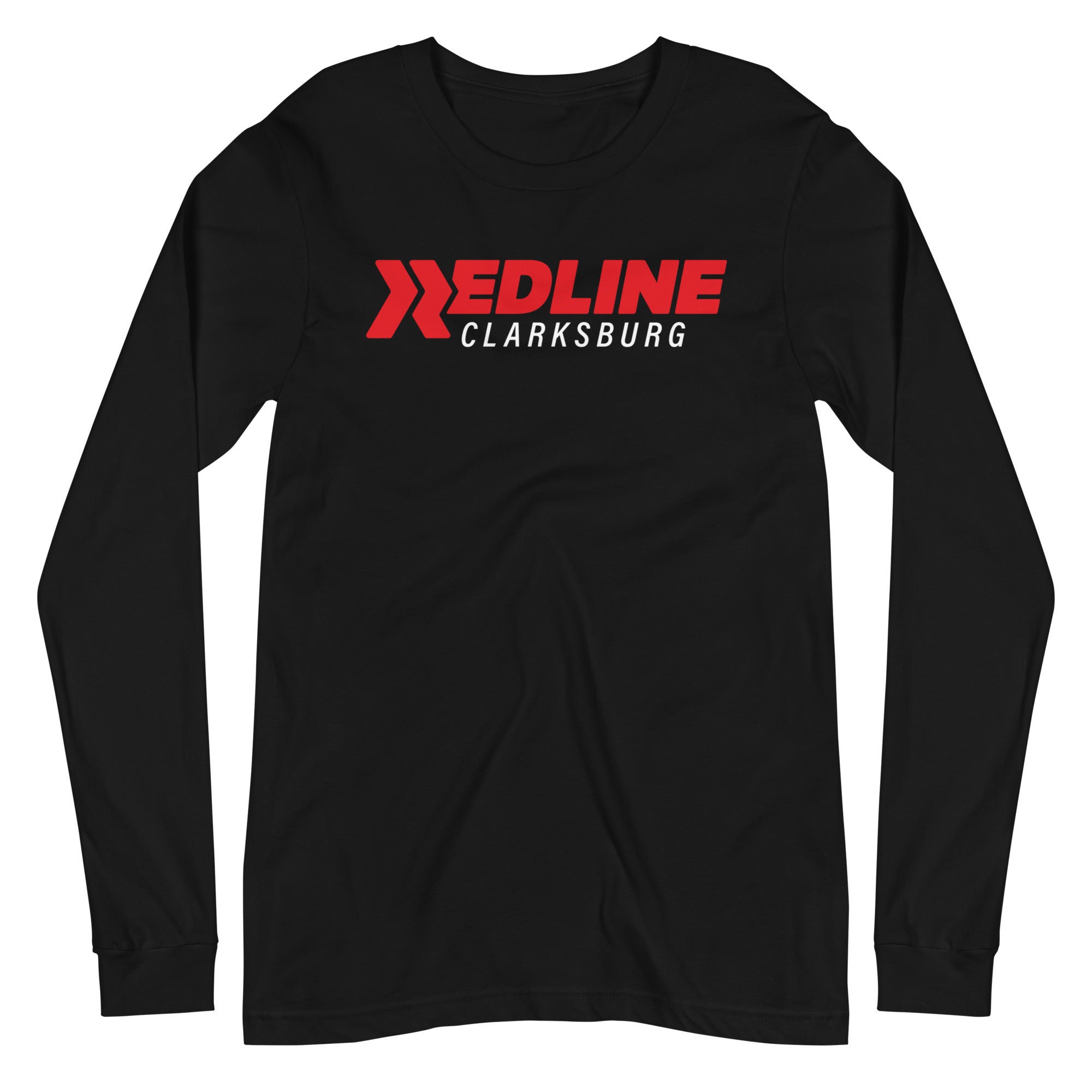 Clarksburg Logo R/W - Black Unisex Long Sleeve Tee