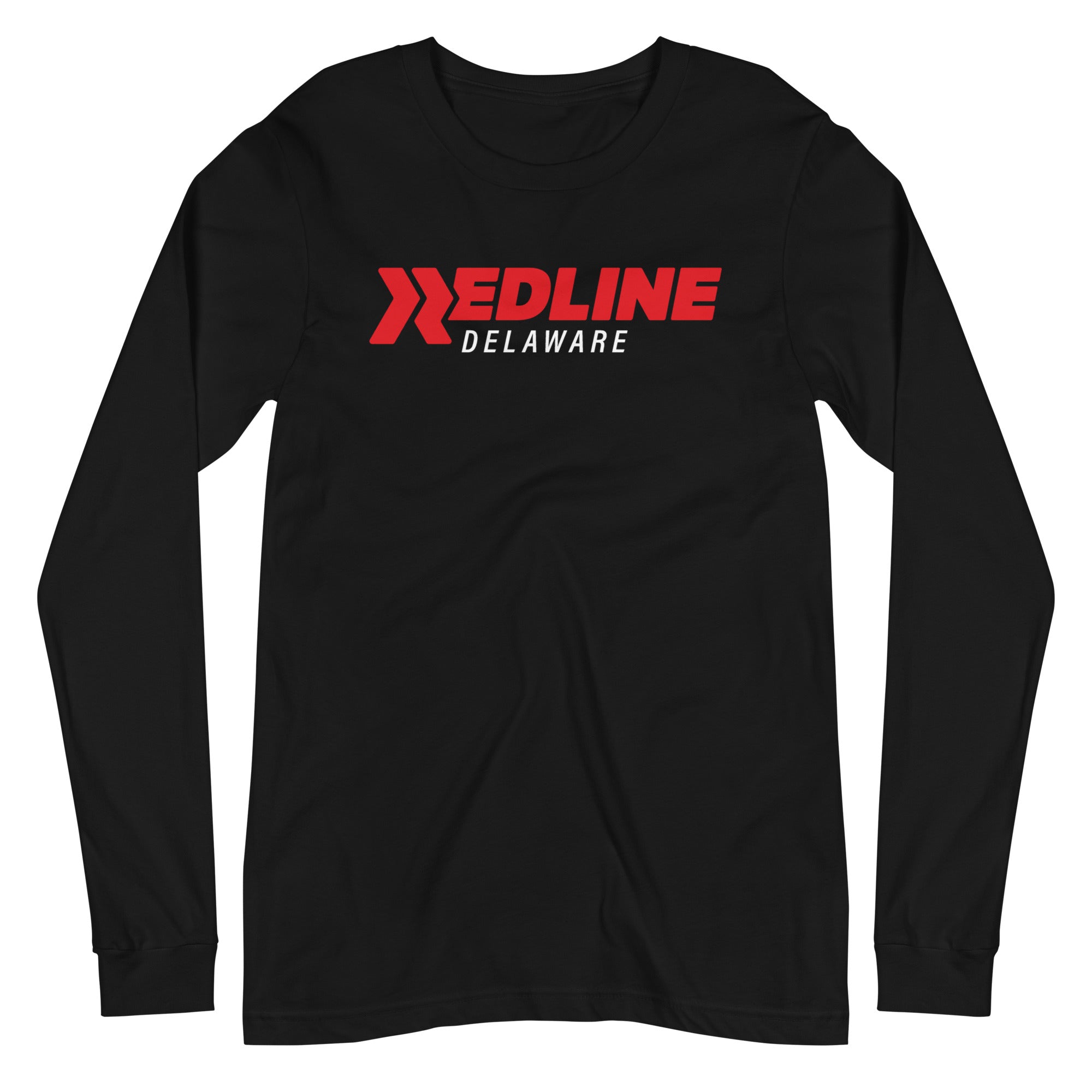 Delaware Logo R/W - Black Unisex Long Sleeve Tee