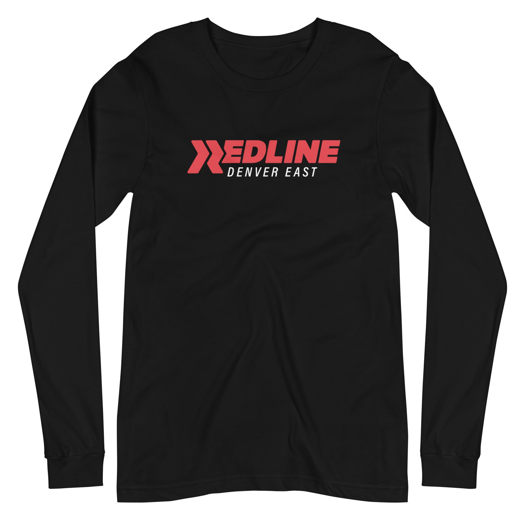 Denver East Logo R/W - Black Unisex Long Sleeve Tee