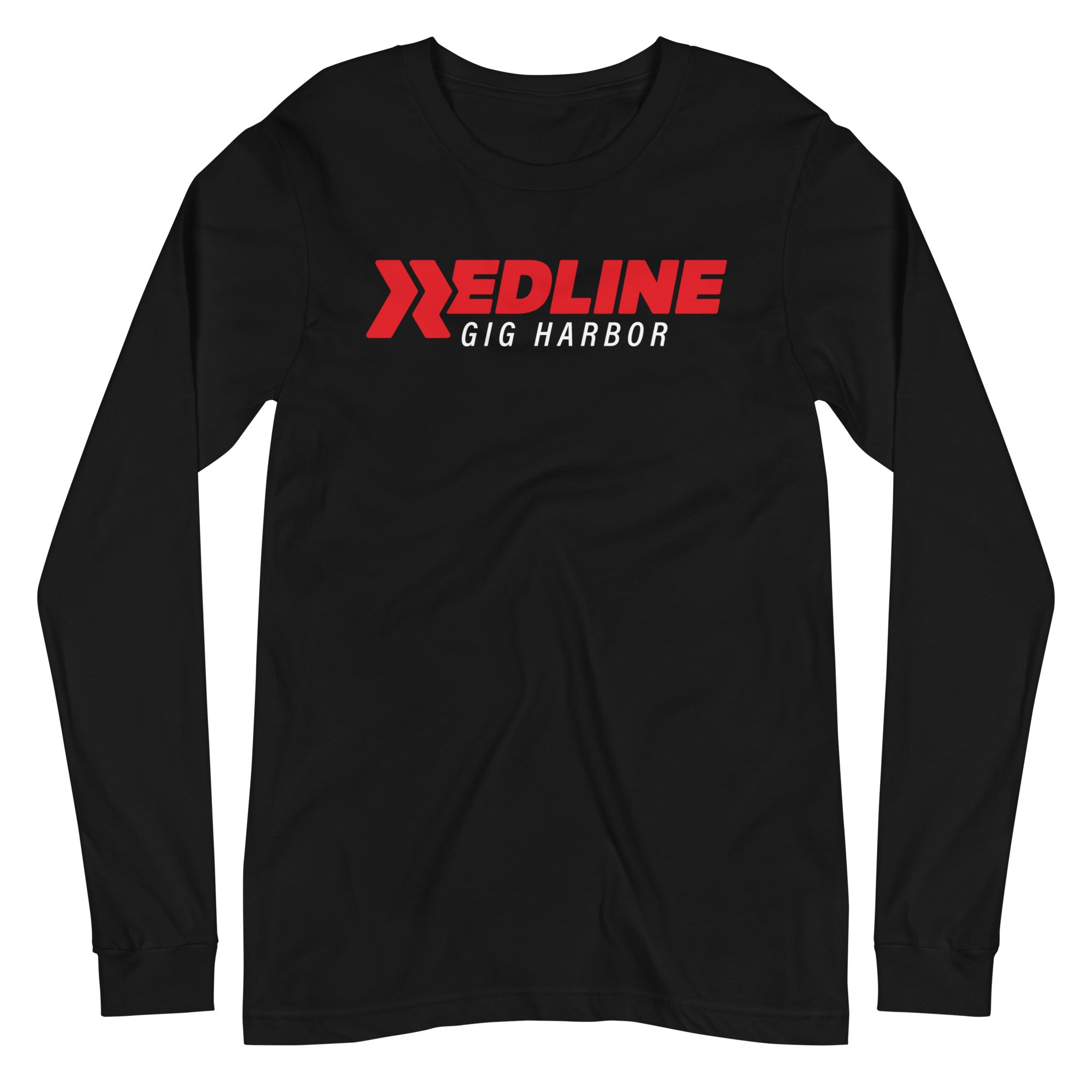 Gig Harbor Logo R/W - Black Unisex Long Sleeve Tee