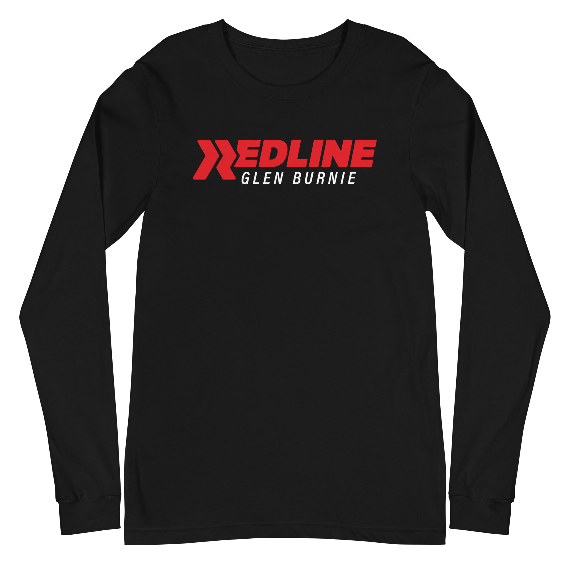 Glen Burnie Logo R/W - Black Unisex Long Sleeve Tee