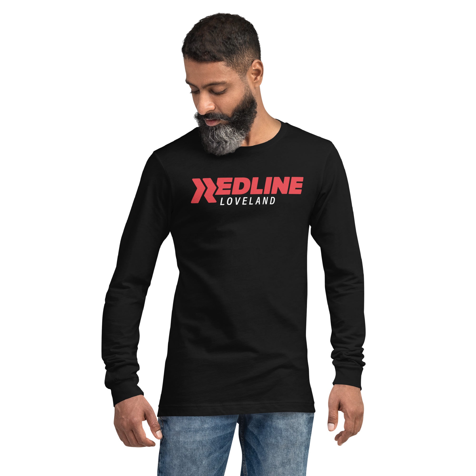 Loveland Logo R/W - Black Unisex Long Sleeve Tee