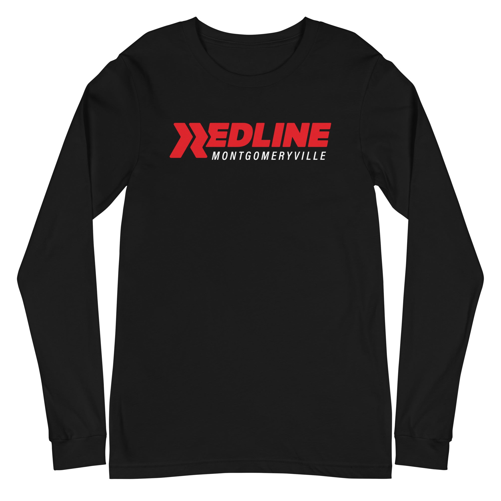 Montgomeryville Logo R/W - Black Unisex Long Sleeve Tee