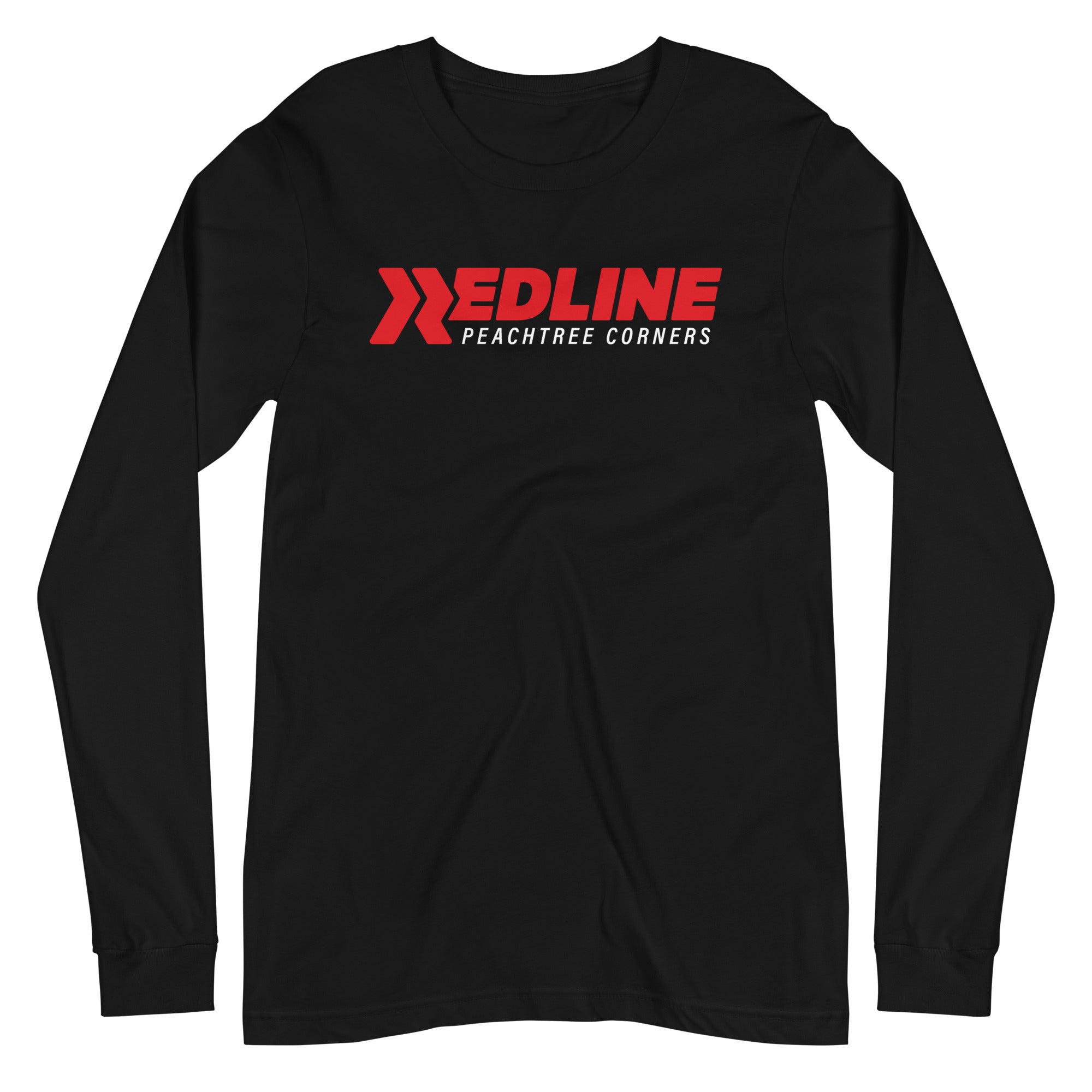 Peachtree Corners Logo R/W - Black Unisex Long Sleeve Tee