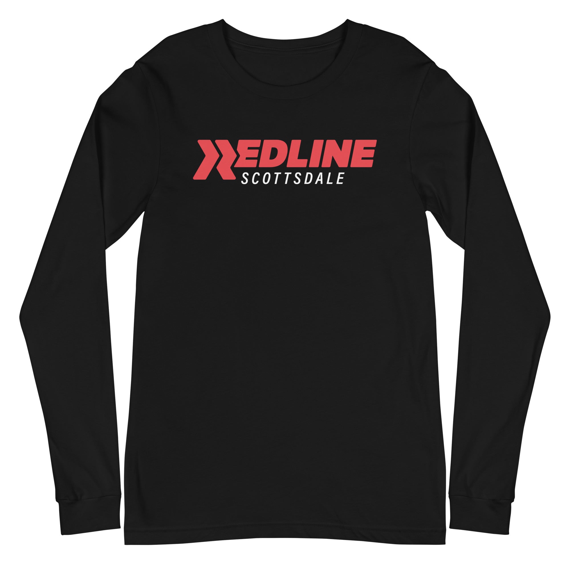 Scottsdale Logo R/W - Black Unisex Long Sleeve Tee