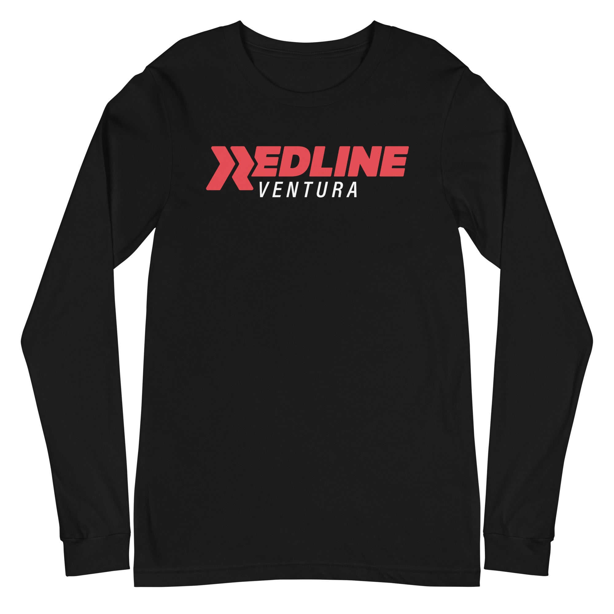Ventura Logo R/W - Black Unisex Long Sleeve Tee