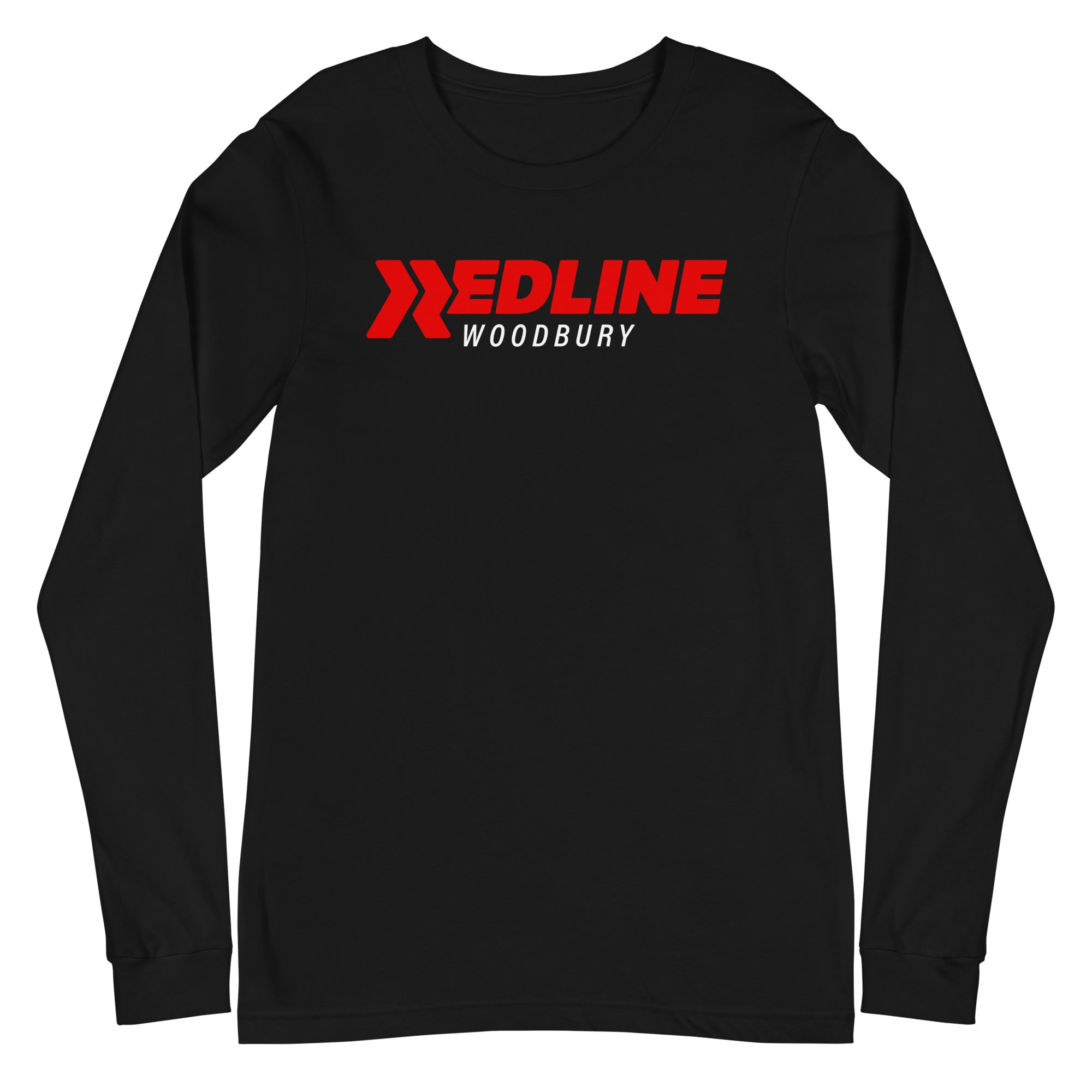 Woodbury Logo R/W - Black Unisex Long Sleeve Tee