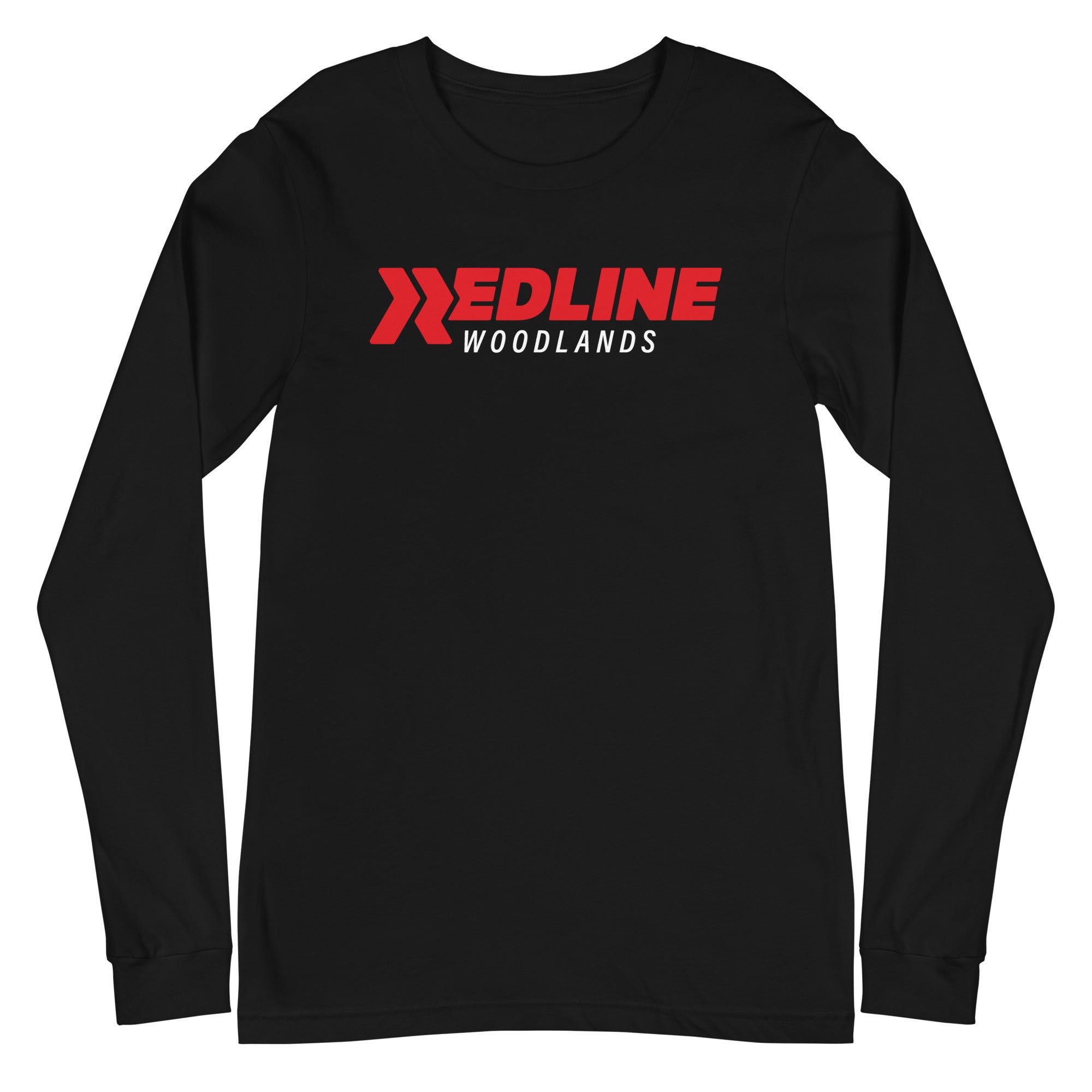 Woodlands Logo R/W - Black Unisex Long Sleeve Tee