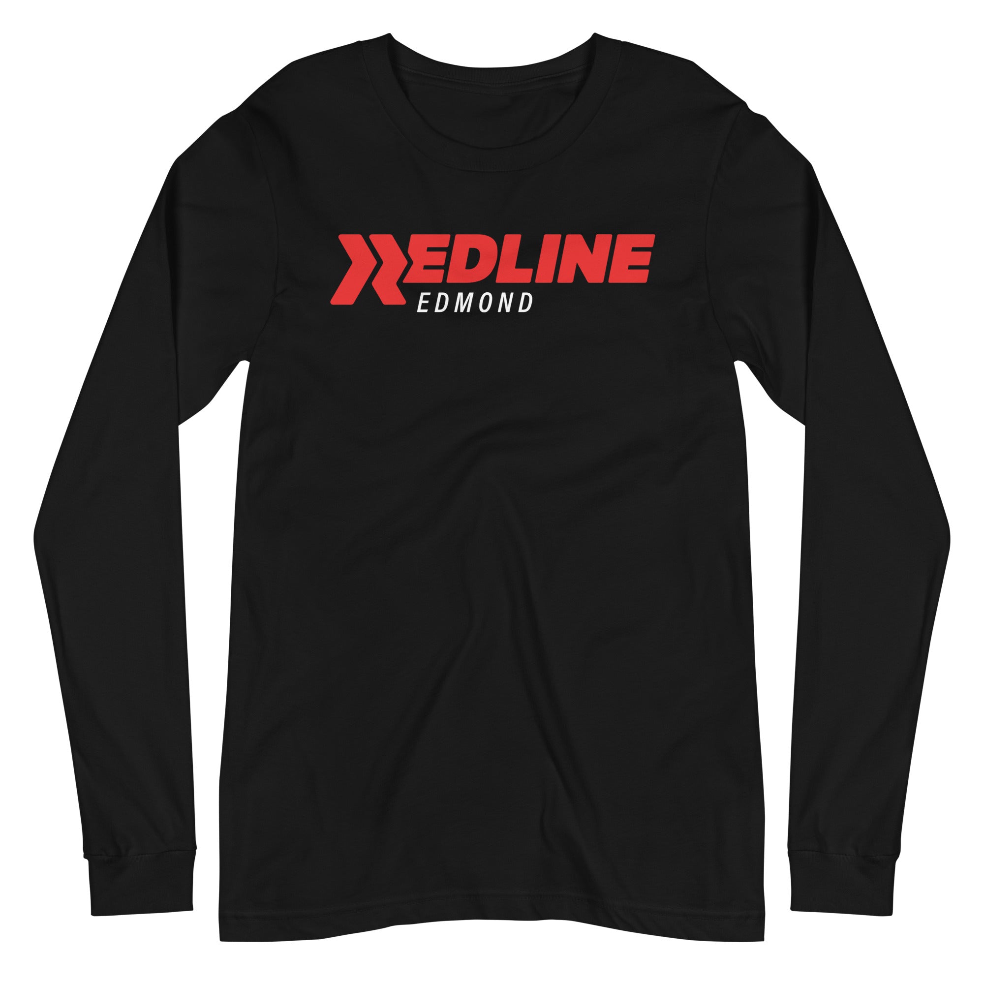 Edmond Logo R/W - Black Unisex Long Sleeve Tee