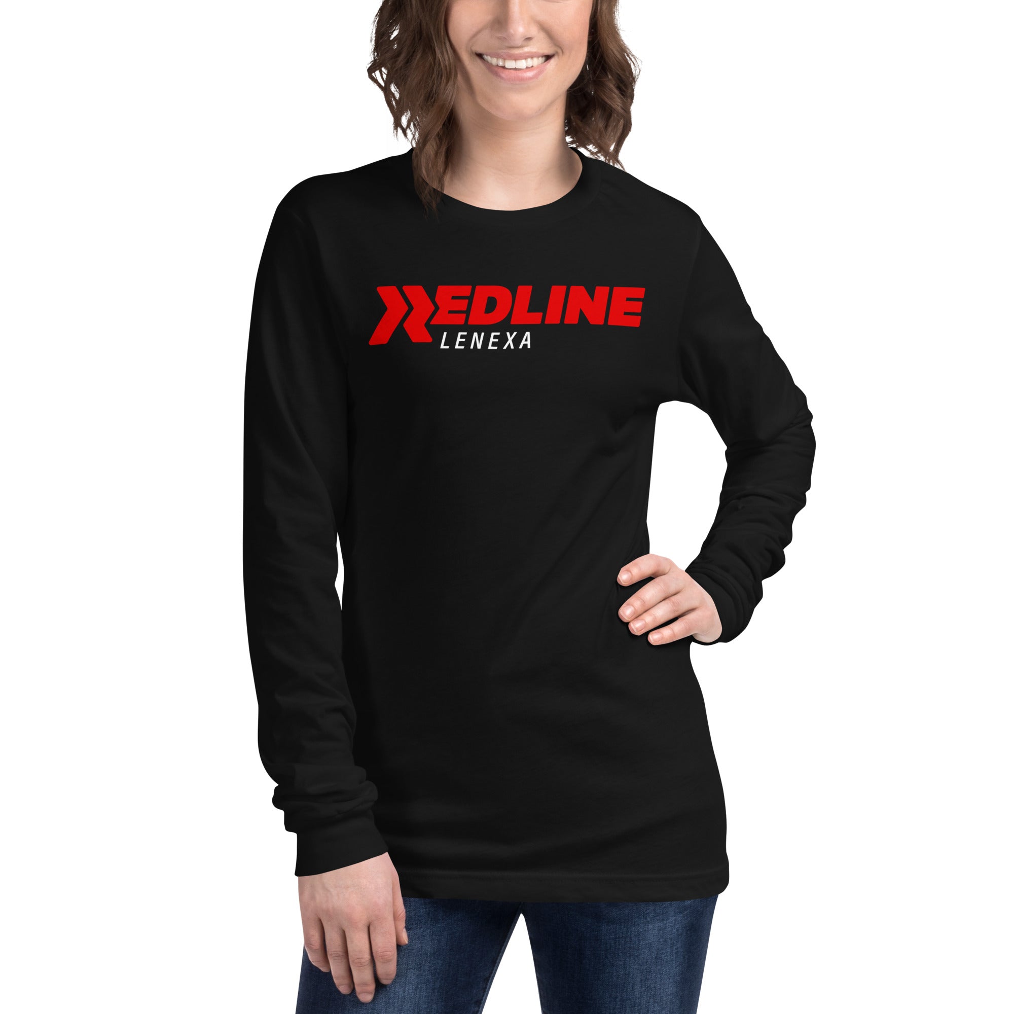 Lenexa Logo R/W - Black Unisex Long Sleeve Tee