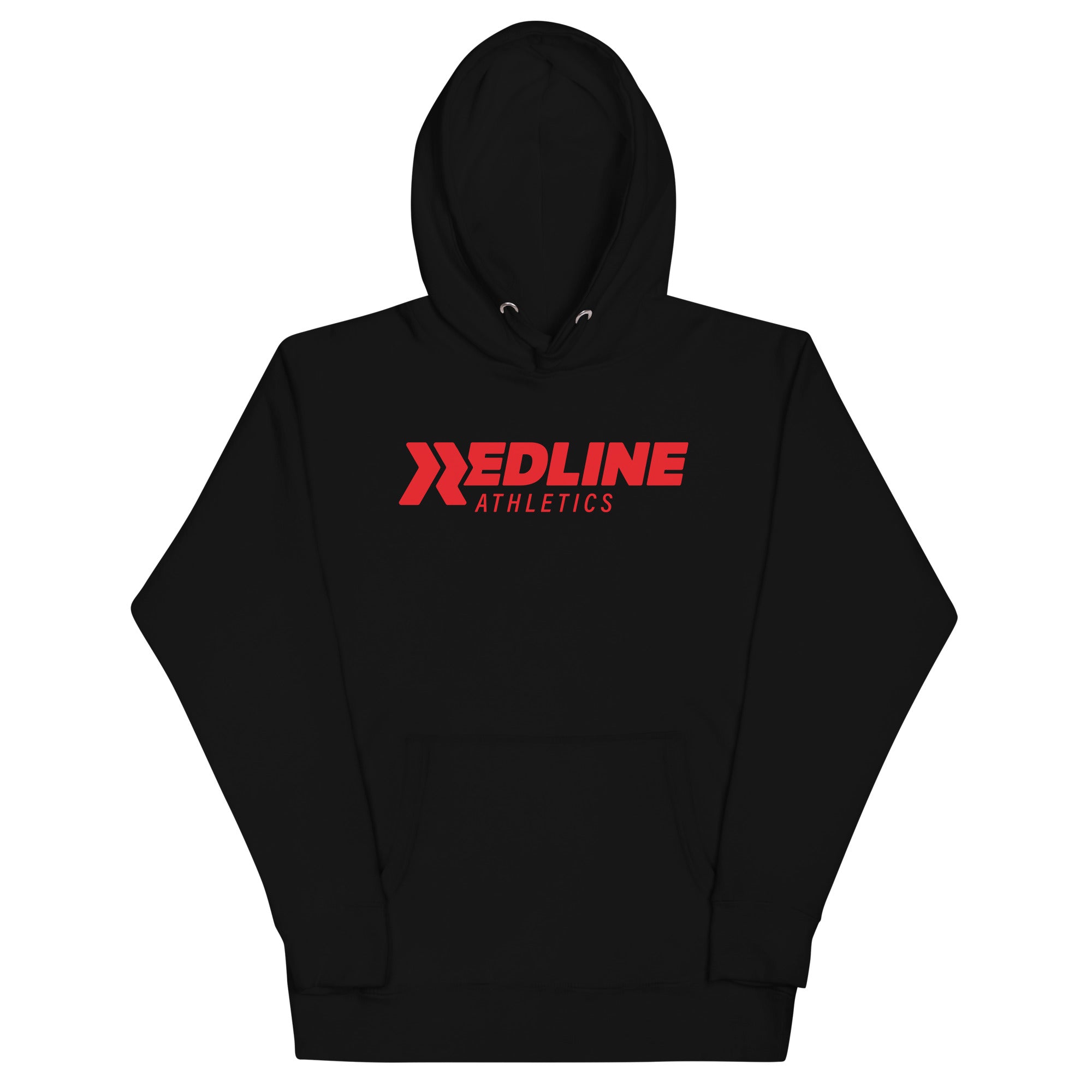 Logo - Red - Black Unisex Hoodie
