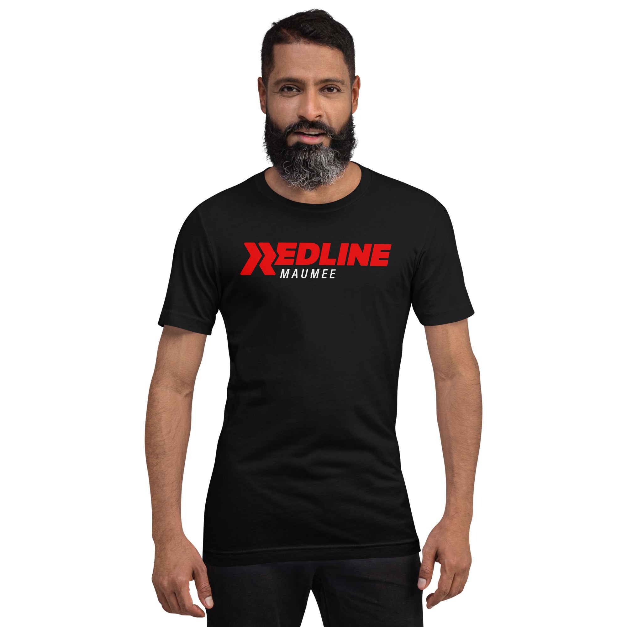 Maumee Logo R/W - Black Unisex t-shirt