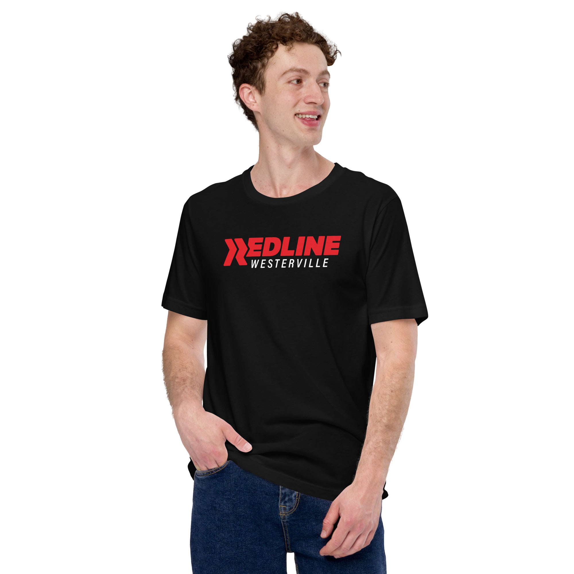 Westerville Logo R/W - Black Unisex t-shirt