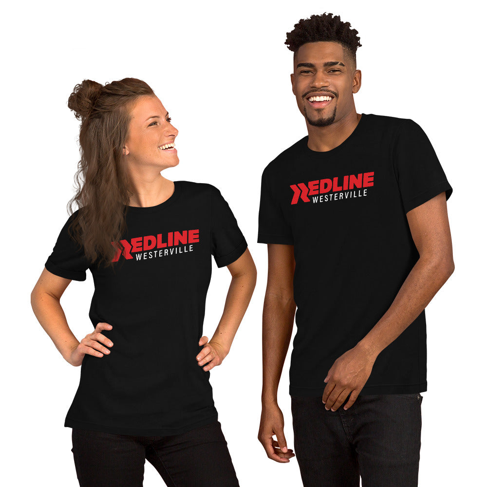 Westerville Logo R/W - Black Unisex t-shirt