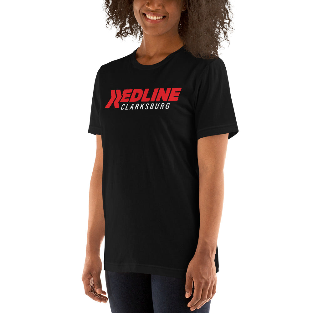 Clarksburg Logo R/W - Black Unisex t-shirt