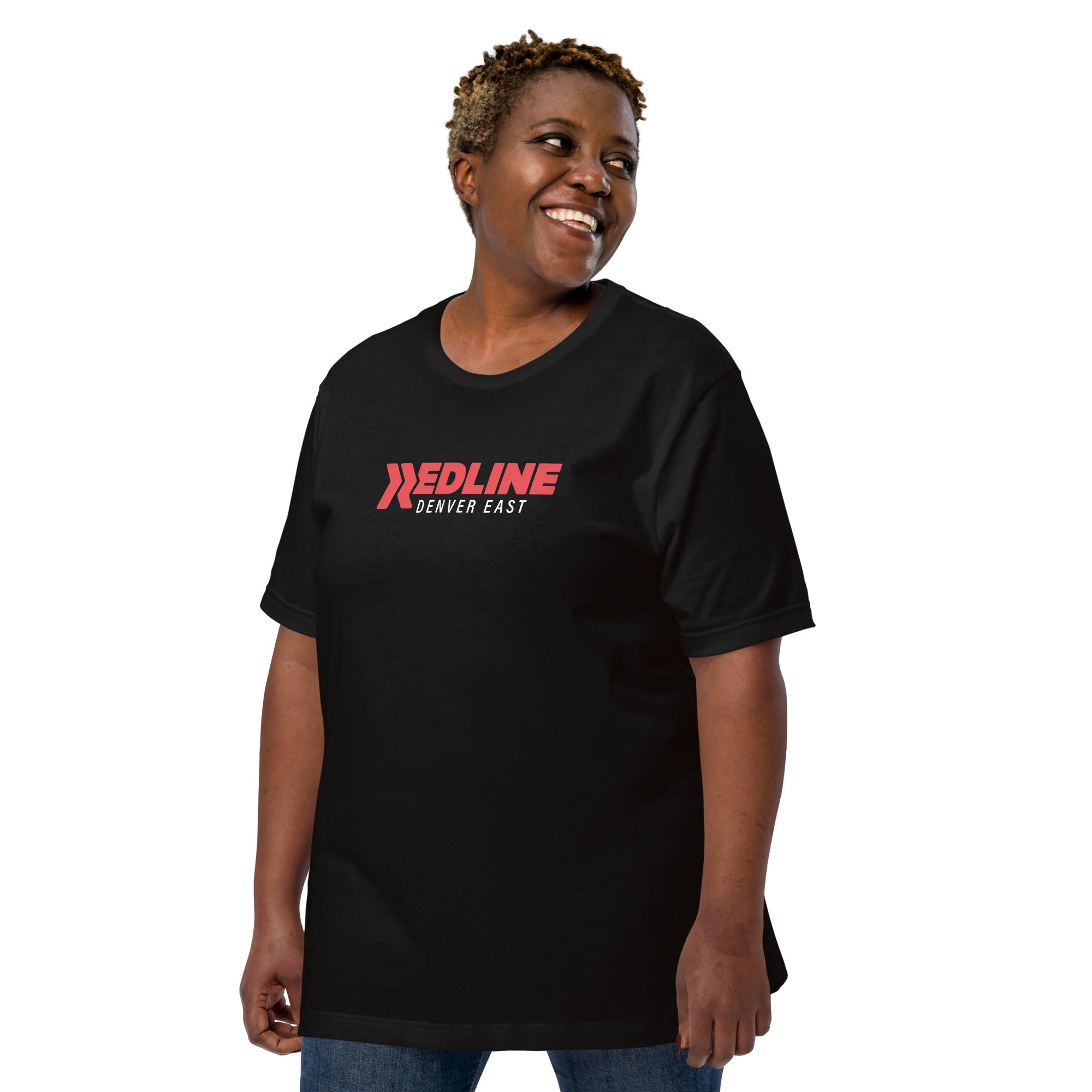 Denver East Logo R/W - Black Unisex t-shirt