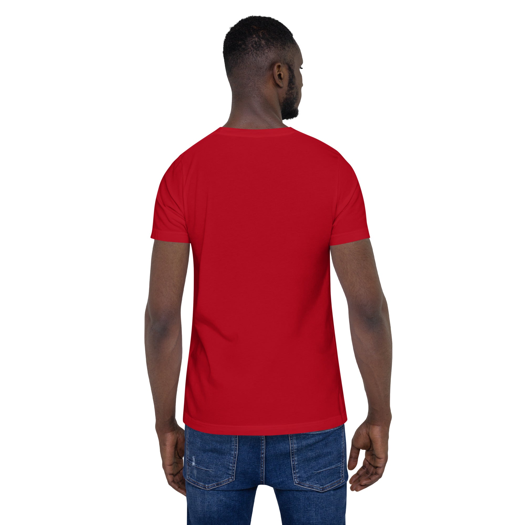 BG Logo White - Red Unisex t-shirt