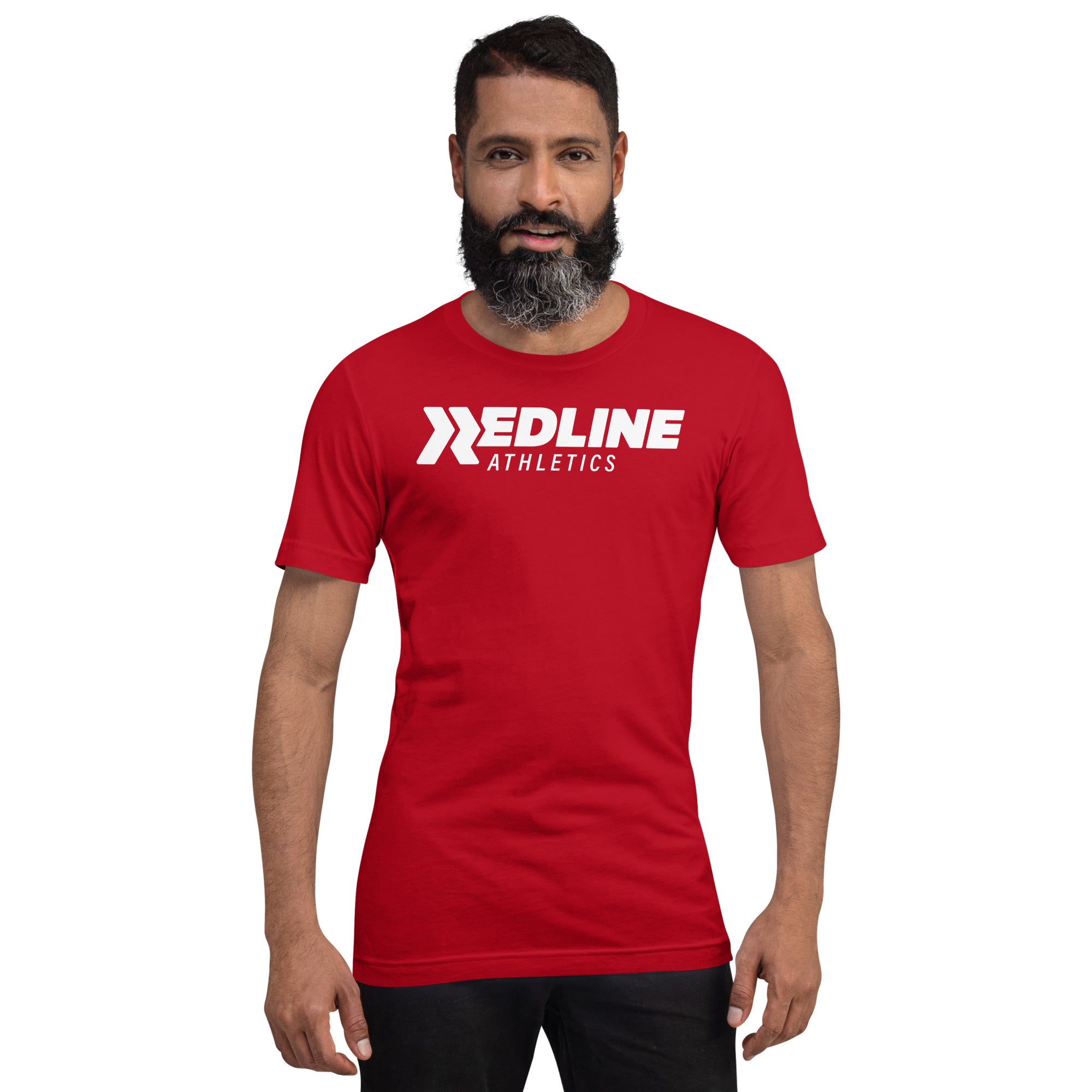 Logo - White - Red Unisex t-shirt