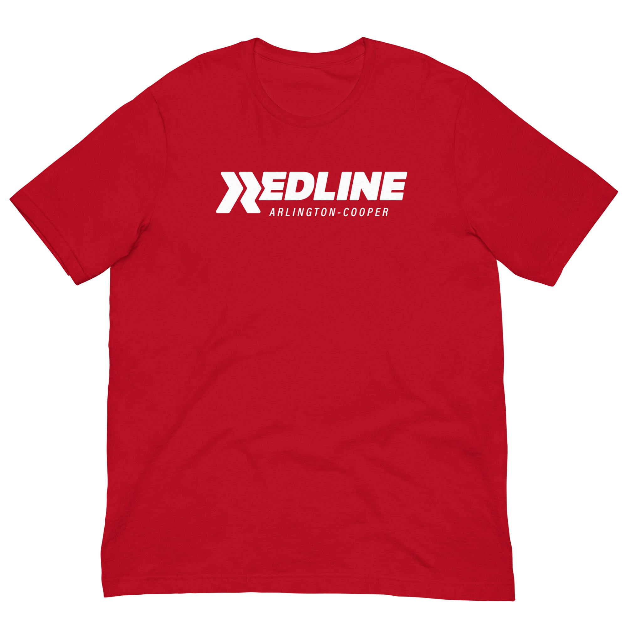 AC Logo White - Red Unisex t-shirt