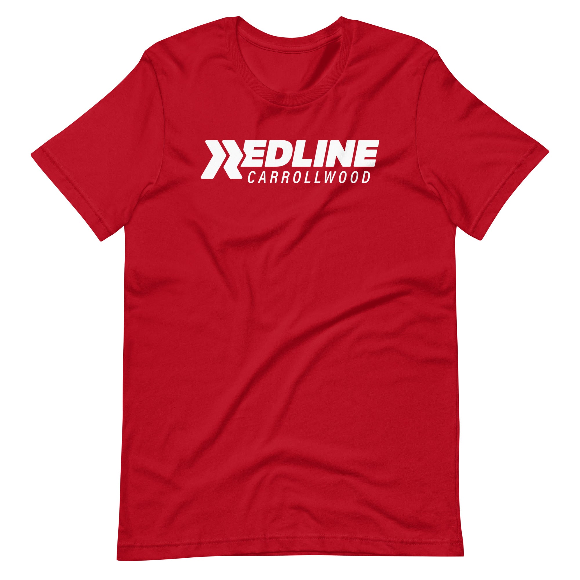 Carrollwood Logo W - Red Unisex t-shirt
