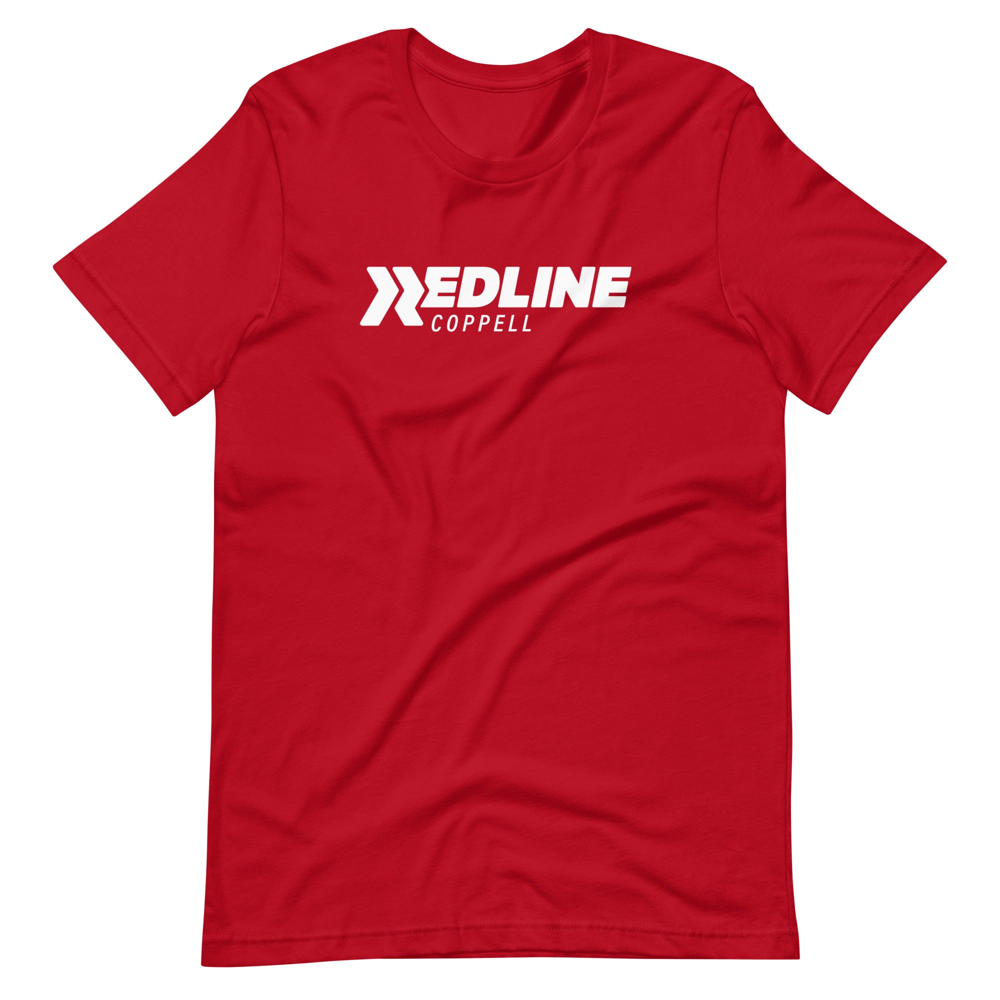 Coppell Logo White - Red Unisex t-shirt