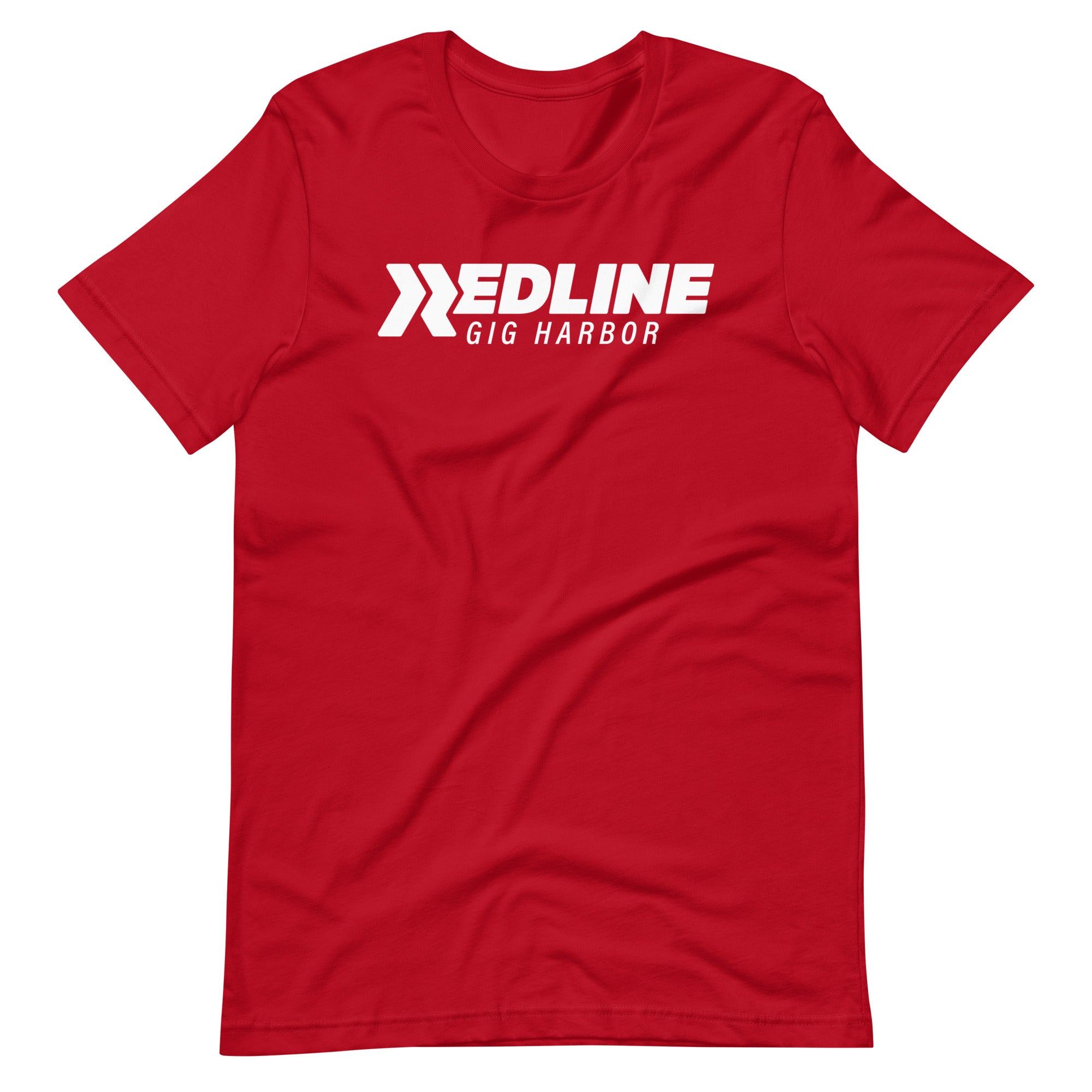 Gig Harbor Logo W - Red Unisex t-shirt
