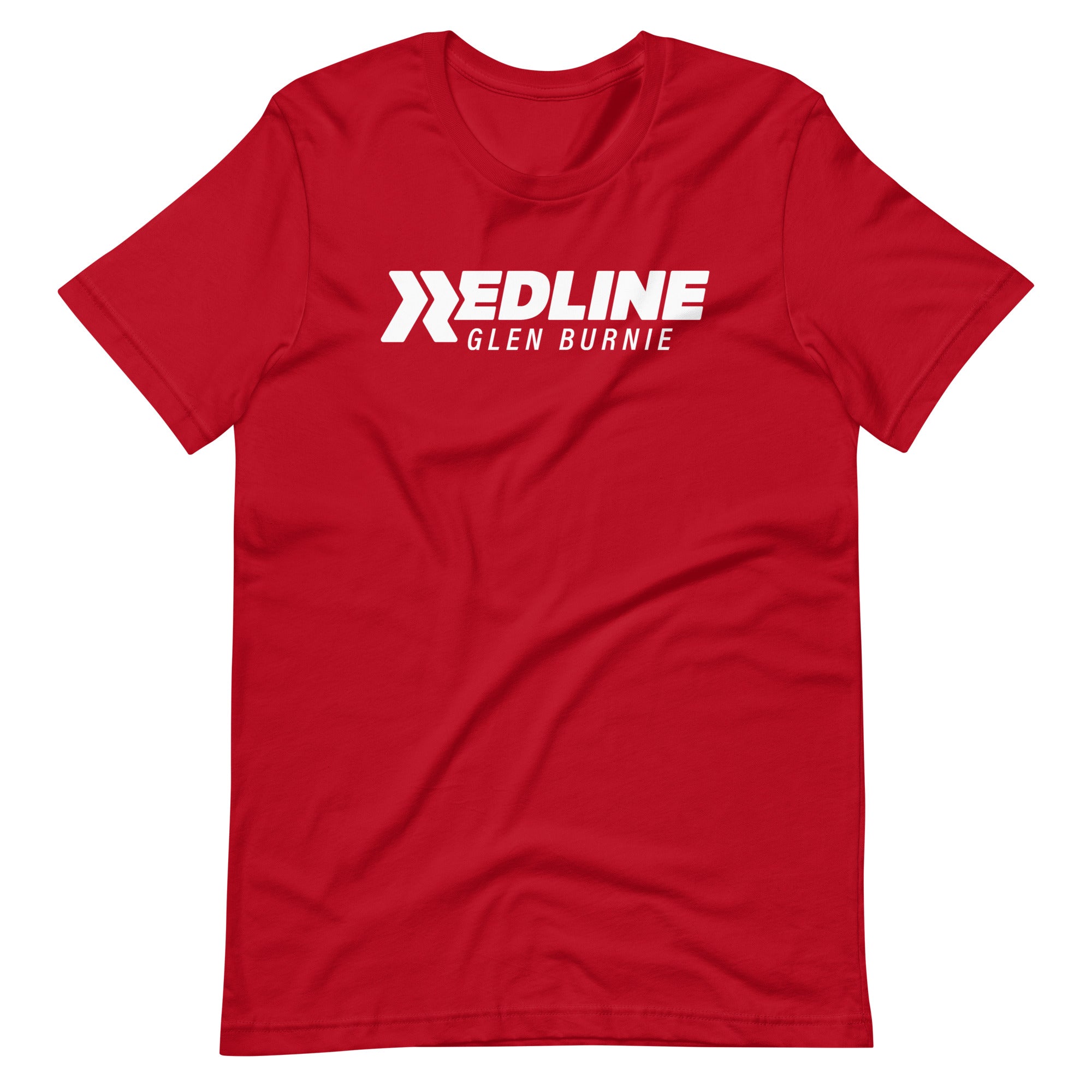 Glen Burnie Logo W - Red Unisex t-shirt