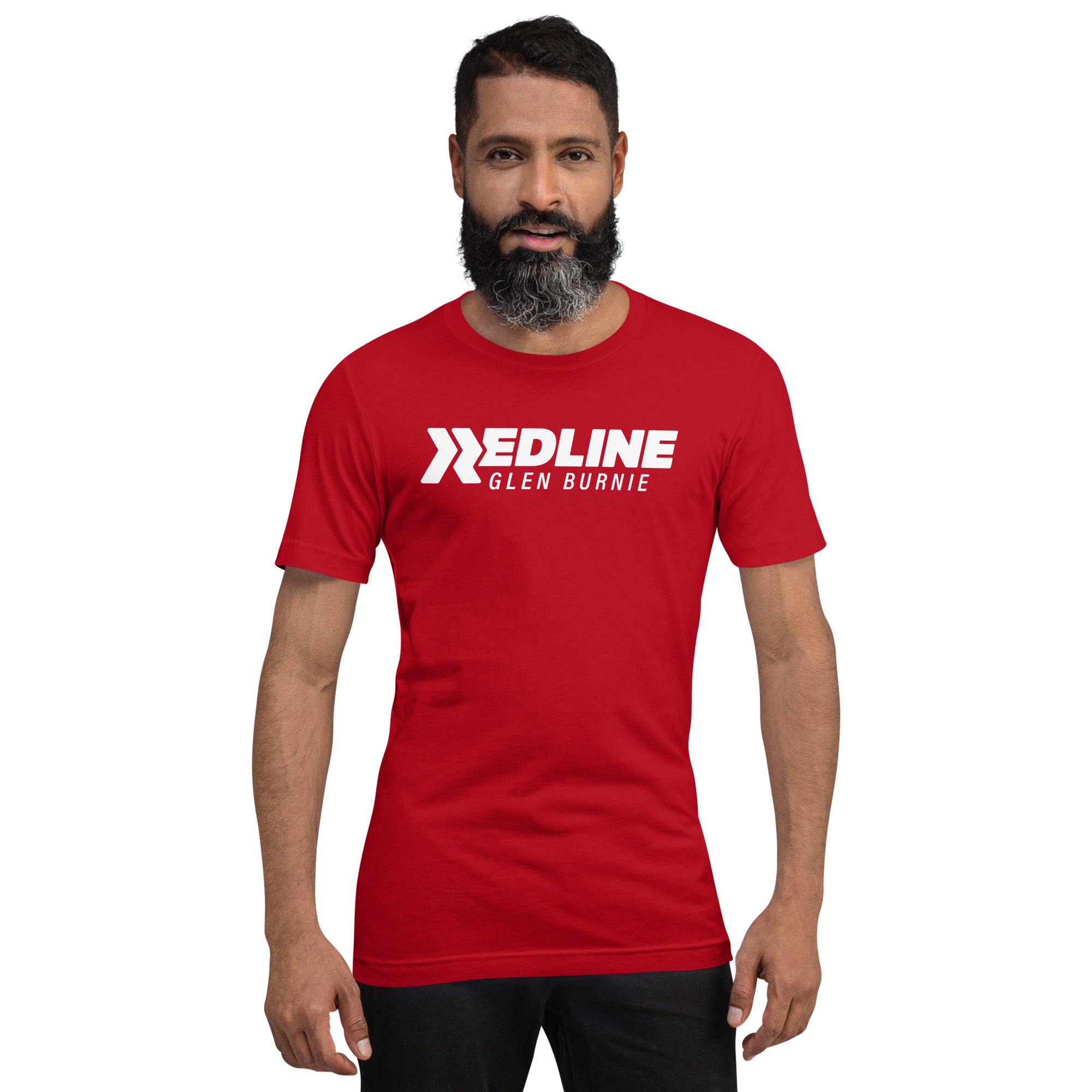 Glen Burnie Logo W - Red Unisex t-shirt