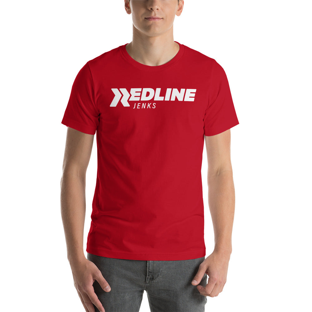 Jenks Logo W - Red Unisex t-shirt
