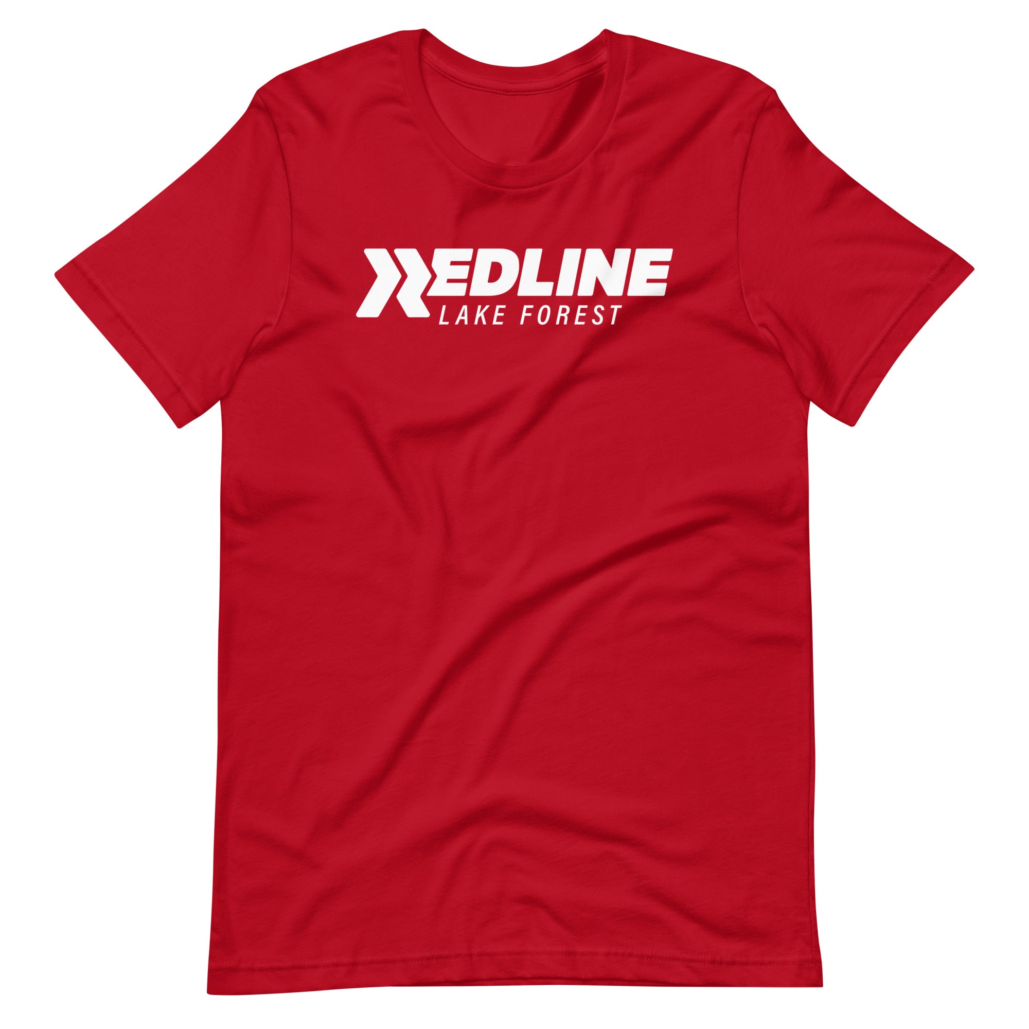 Lake Forest Logo W - Red Unisex t-shirt