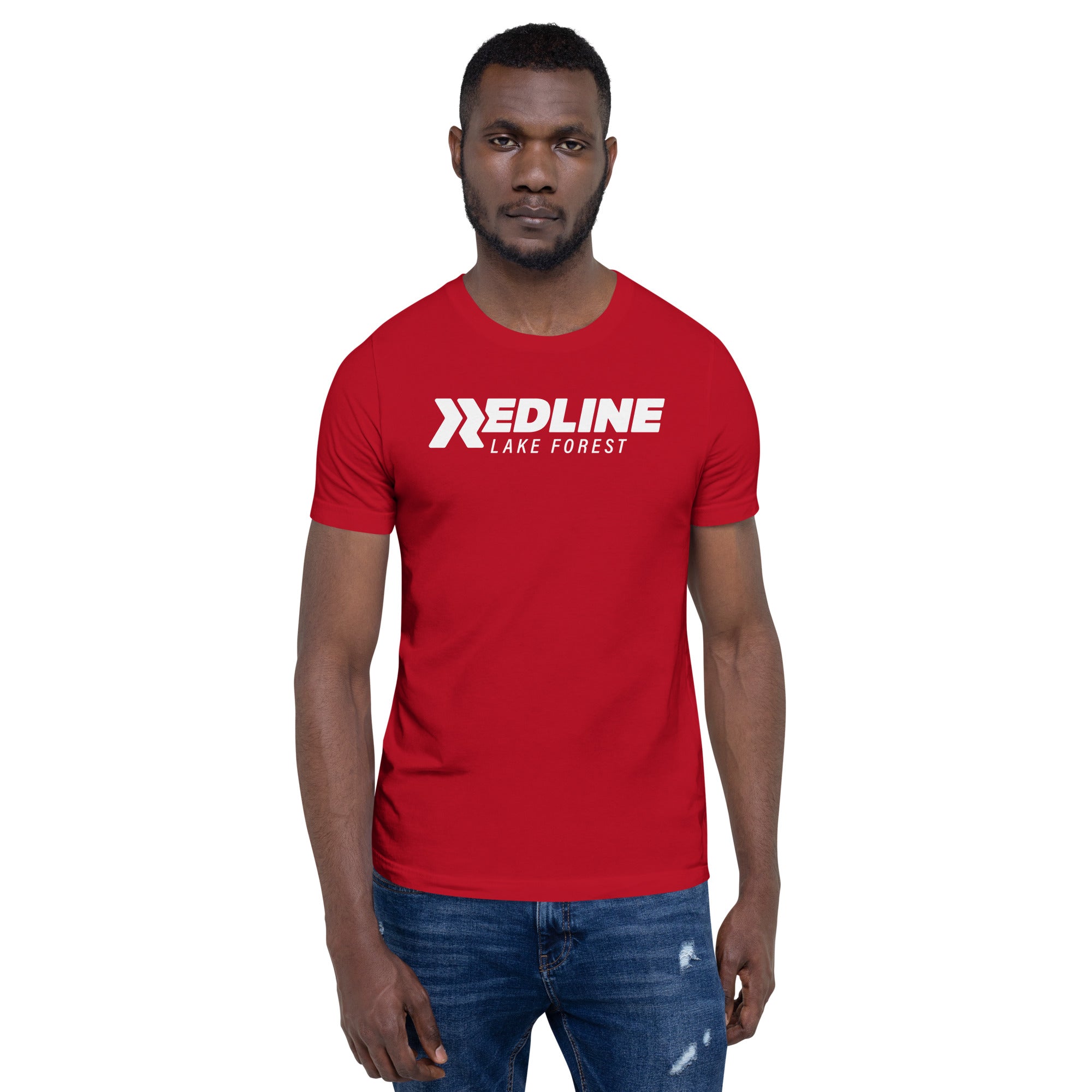 Lake Forest Logo W - Red Unisex t-shirt